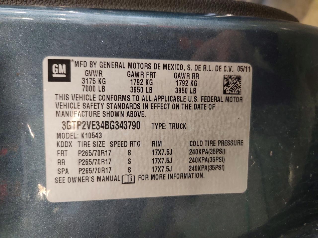 2011 Gmc Sierra K1500 Sle Gray vin: 3GTP2VE34BG343790