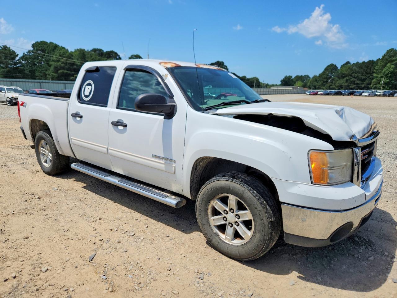 2011 Gmc Sierra K1500 Sle White vin: 3GTP2VE34BG360797