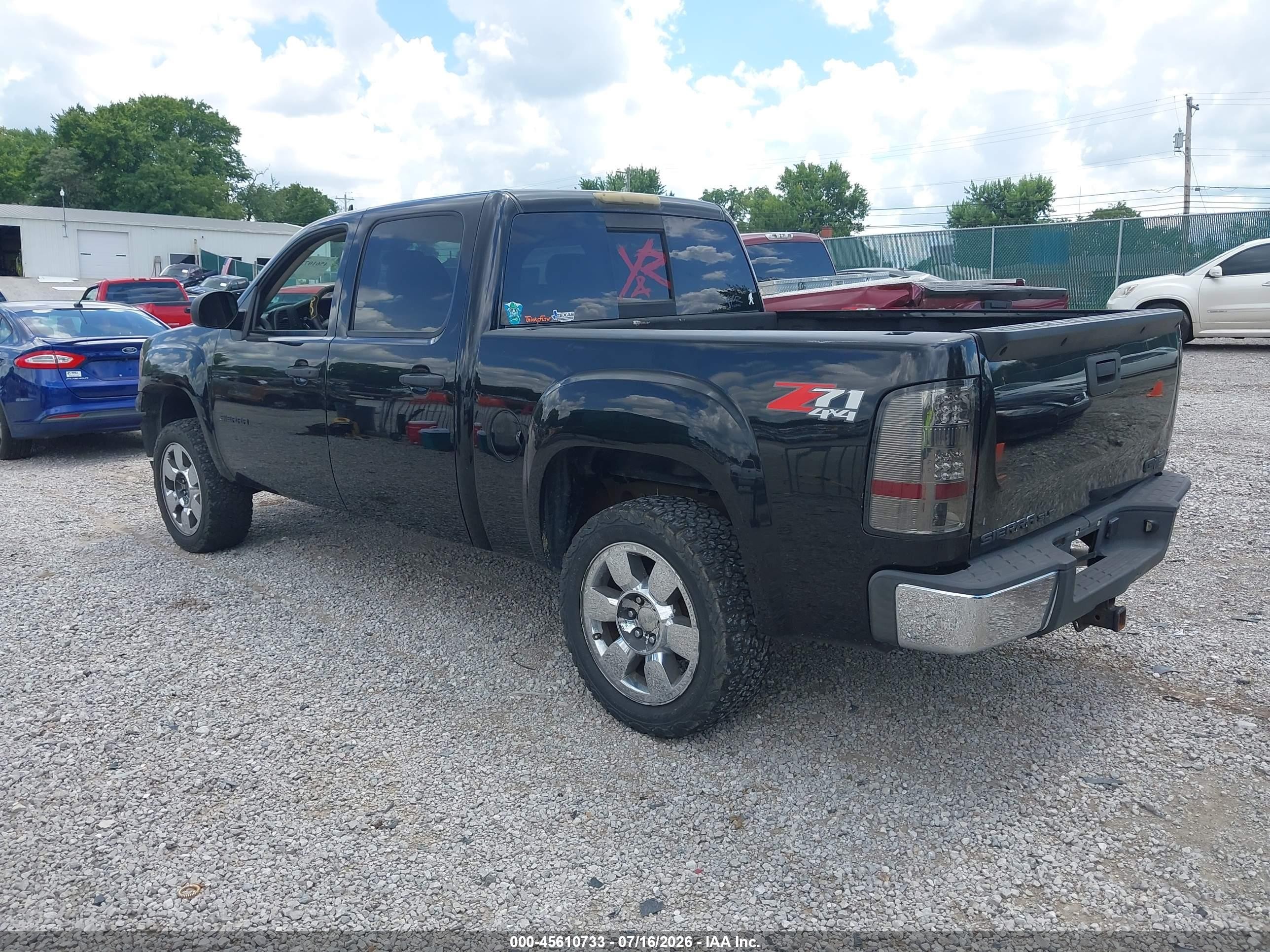 2011 Gmc Sierra 1500 Sle Black vin: 3GTP2VE35BG179756