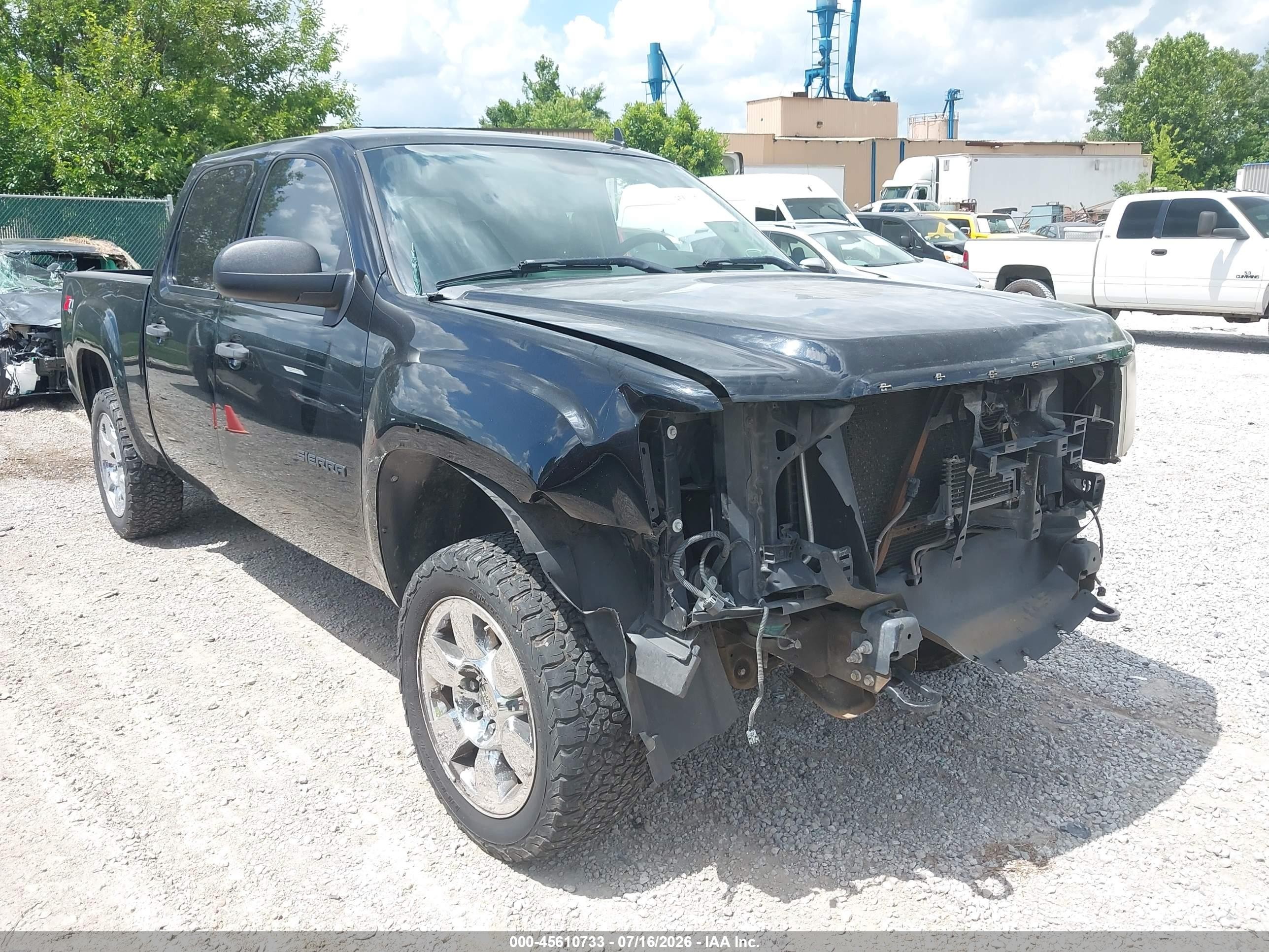 2011 Gmc Sierra 1500 Sle Black vin: 3GTP2VE35BG179756