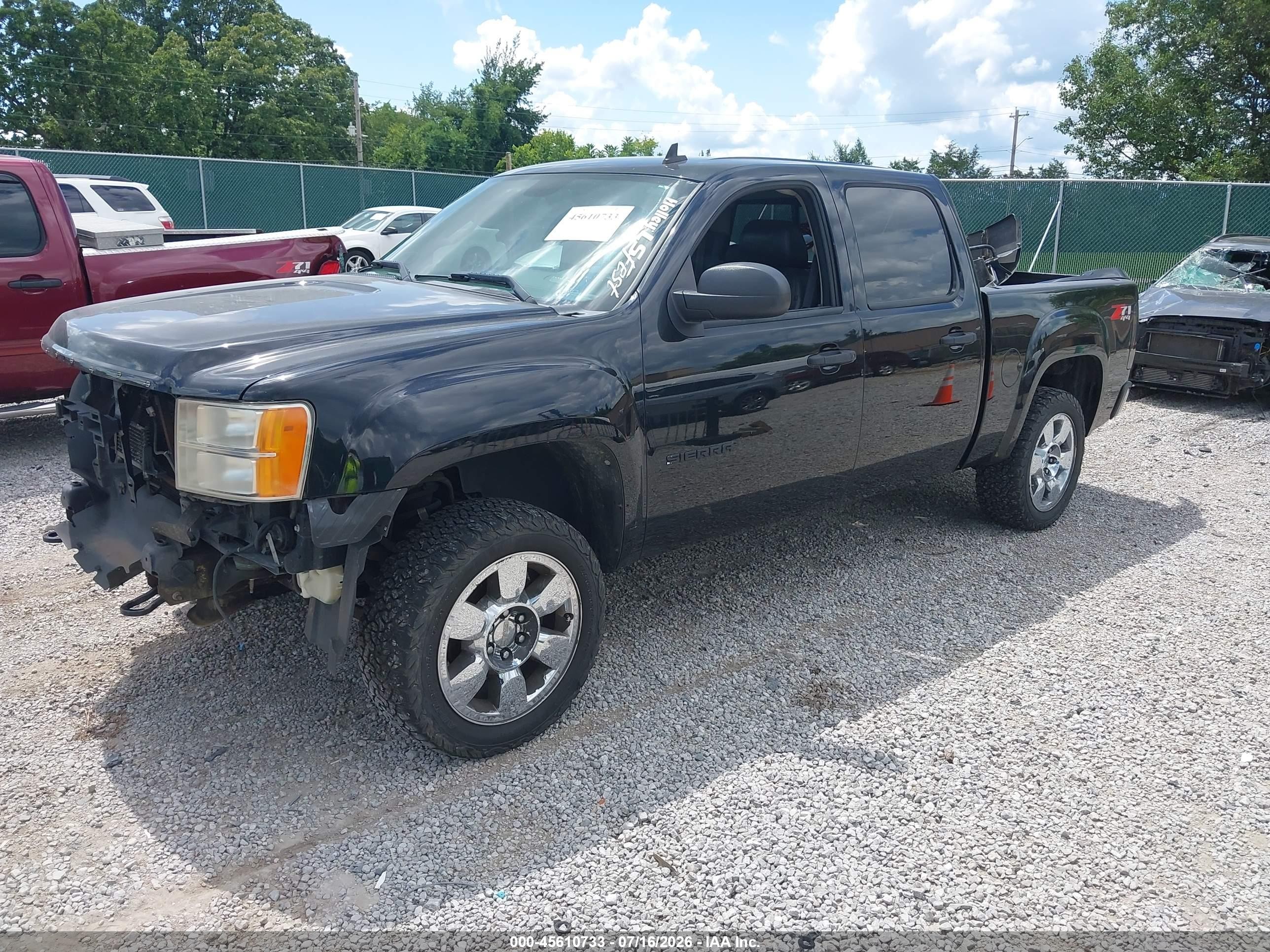 2011 Gmc Sierra 1500 Sle Black vin: 3GTP2VE35BG179756