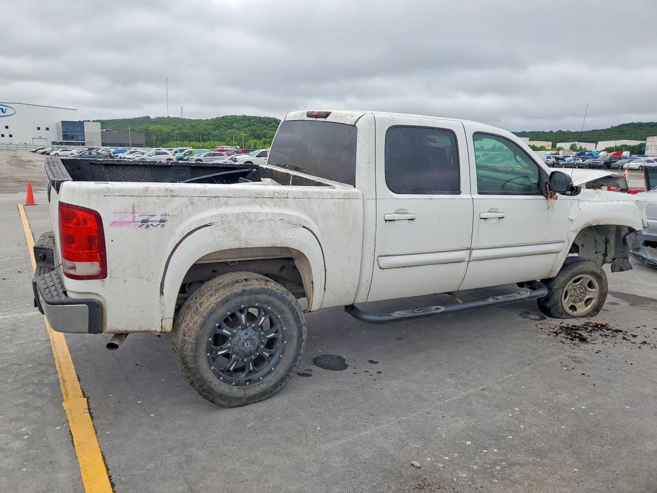 2011 Gmc Sierra K1500 Sle White vin: 3GTP2VE35BG258117