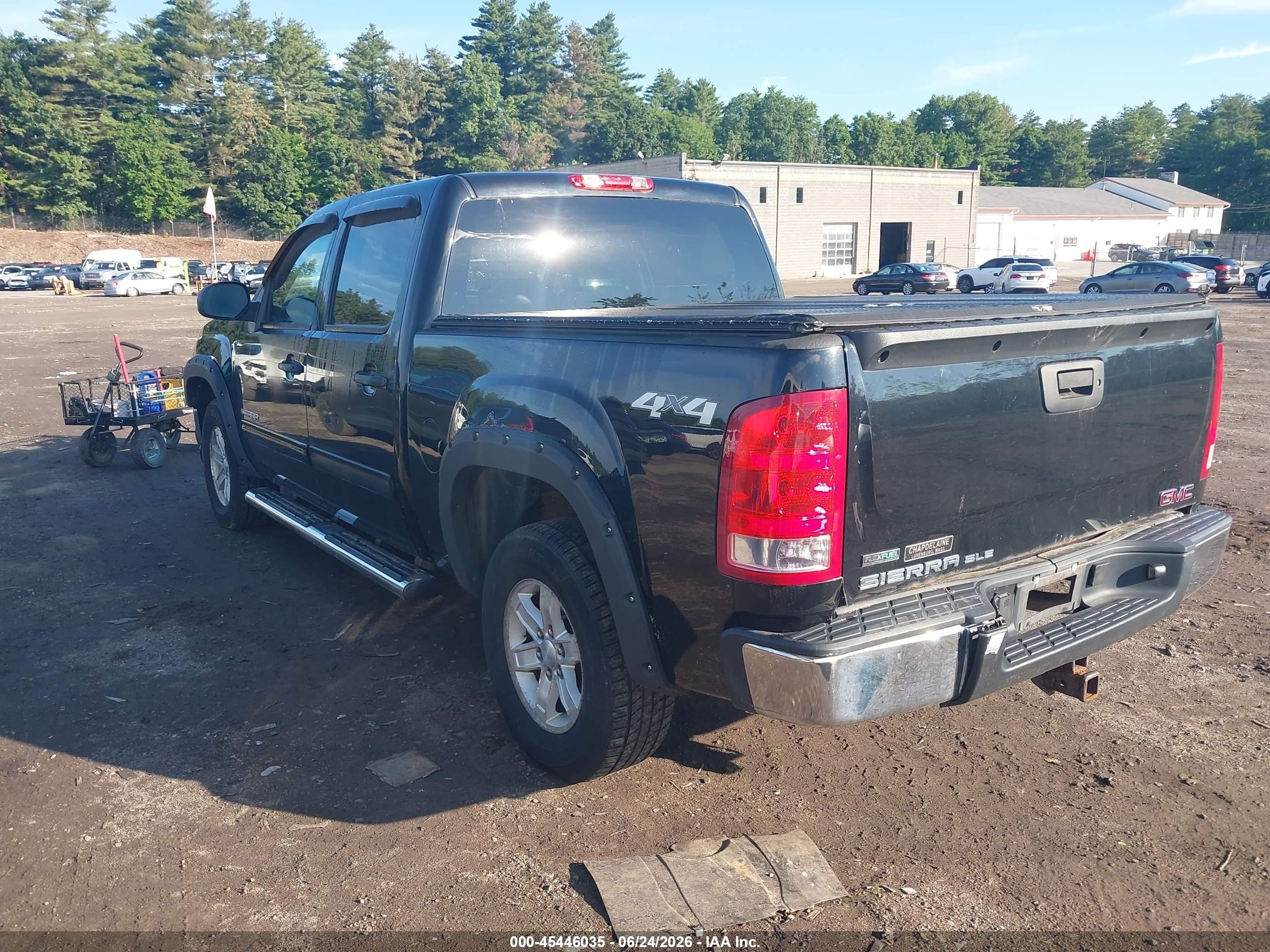 2011 Gmc Sierra 1500 Sle Black vin: 3GTP2VE35BG394179