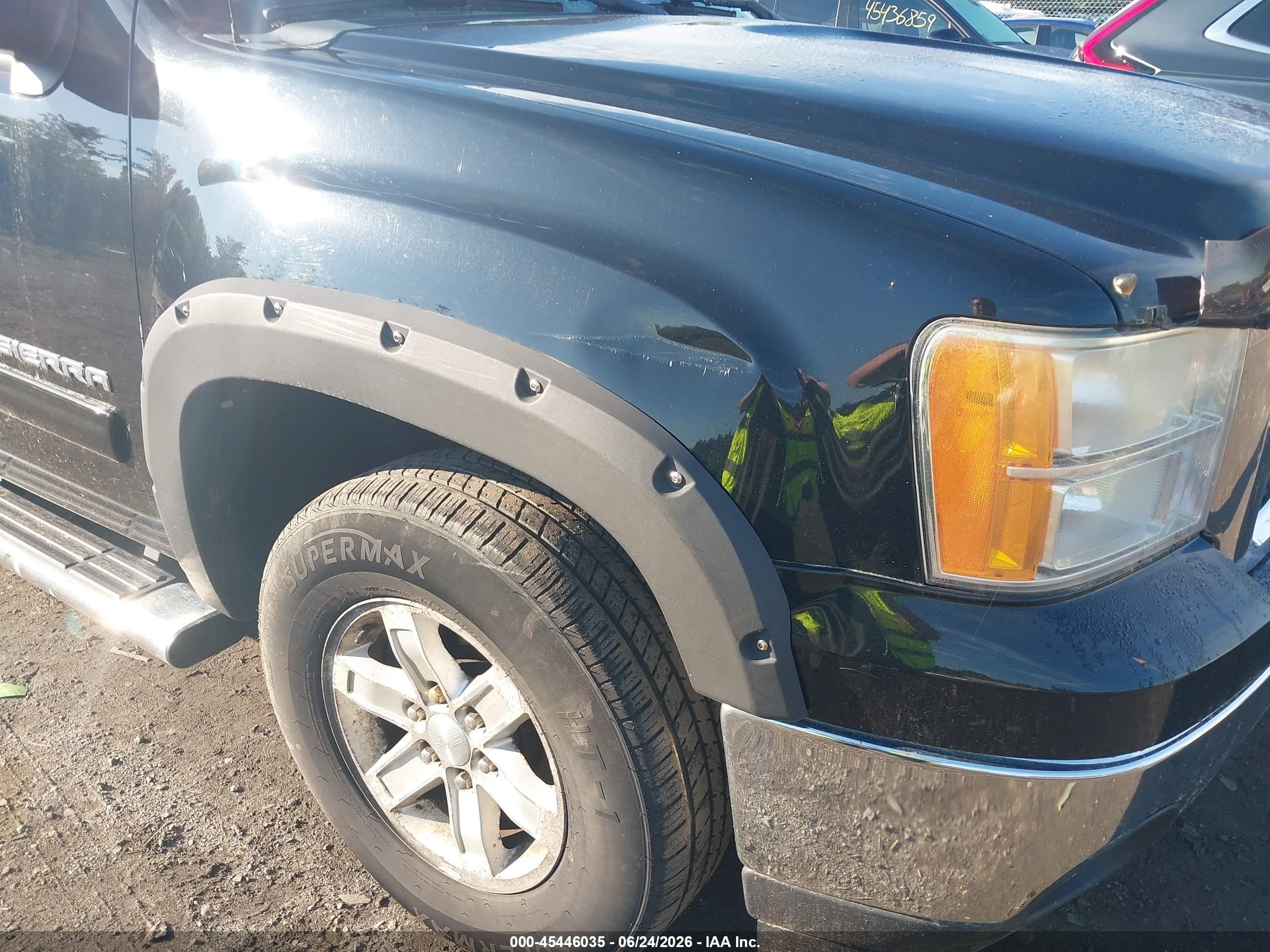 2011 Gmc Sierra 1500 Sle Black vin: 3GTP2VE35BG394179
