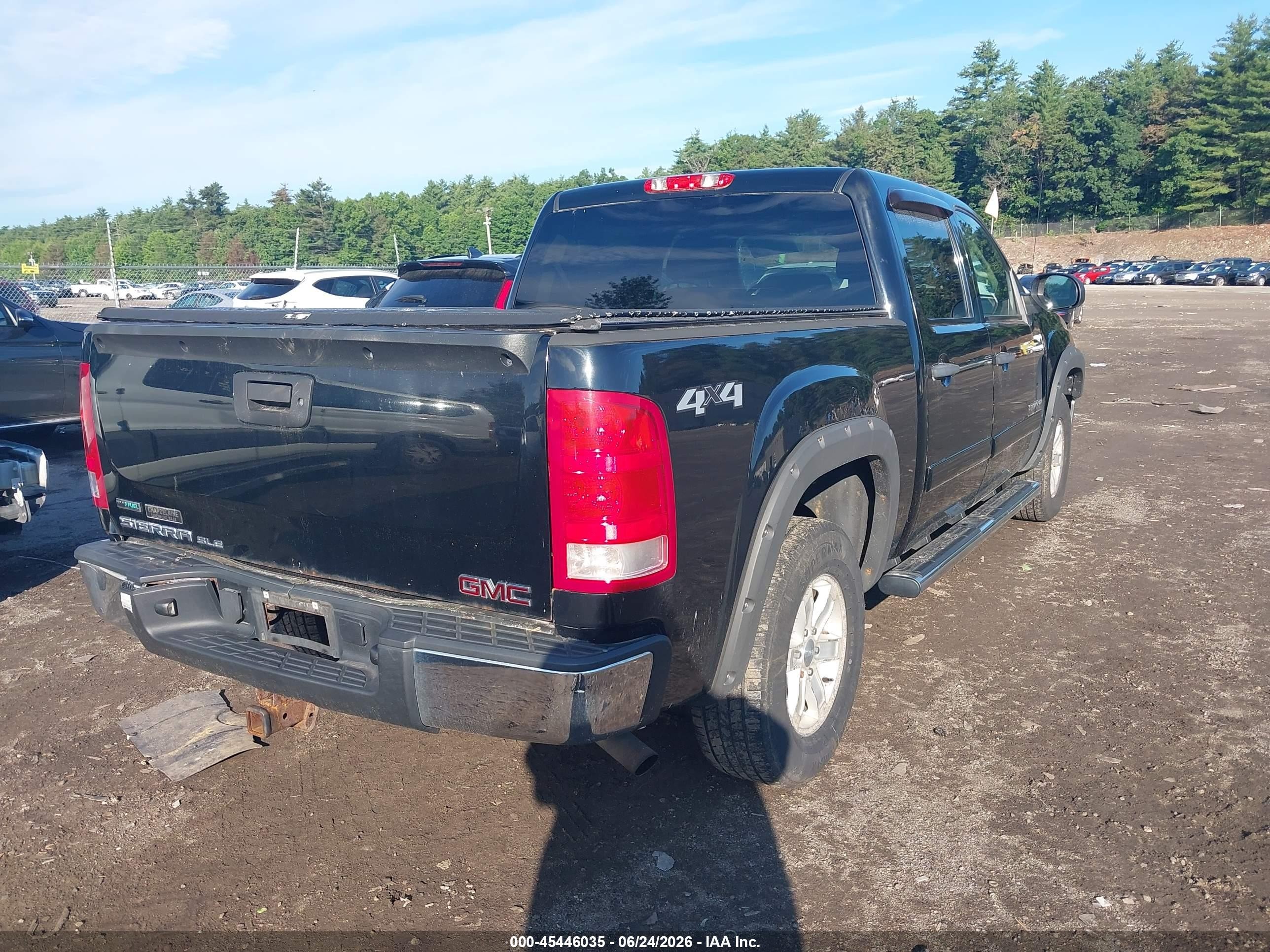 2011 Gmc Sierra 1500 Sle Black vin: 3GTP2VE35BG394179