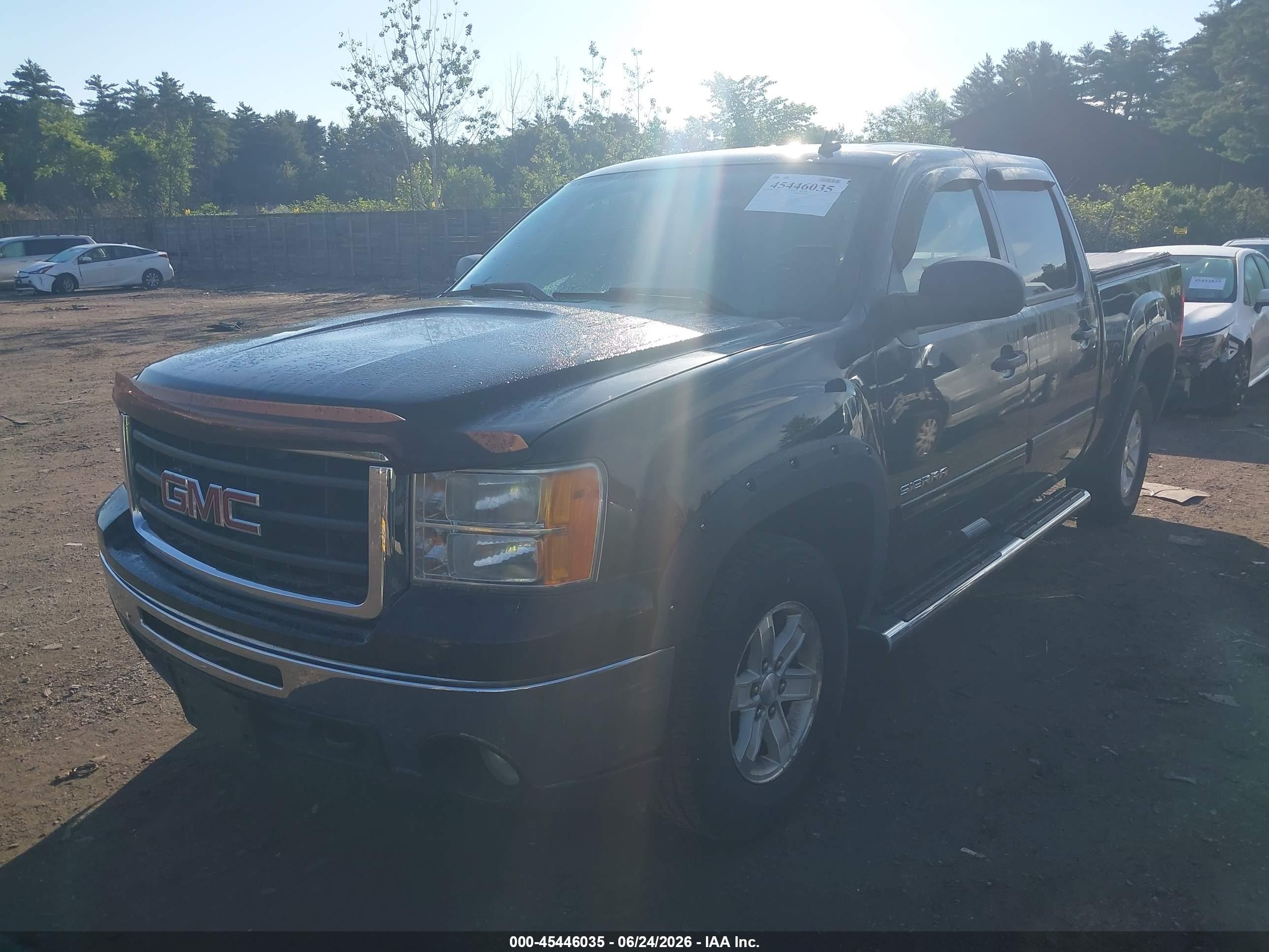 2011 Gmc Sierra 1500 Sle Black vin: 3GTP2VE35BG394179