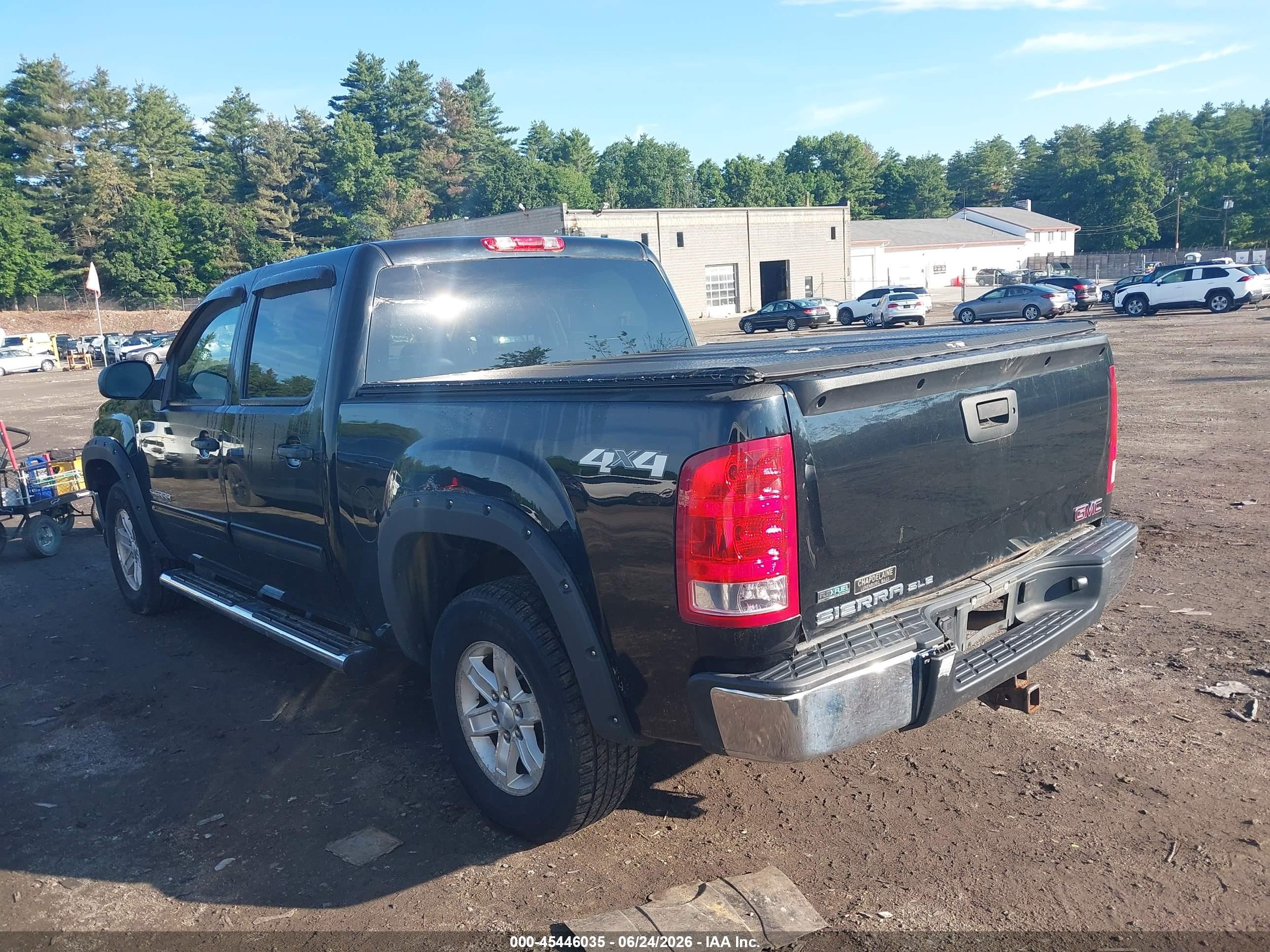 2011 Gmc Sierra 1500 Sle Black vin: 3GTP2VE35BG394179