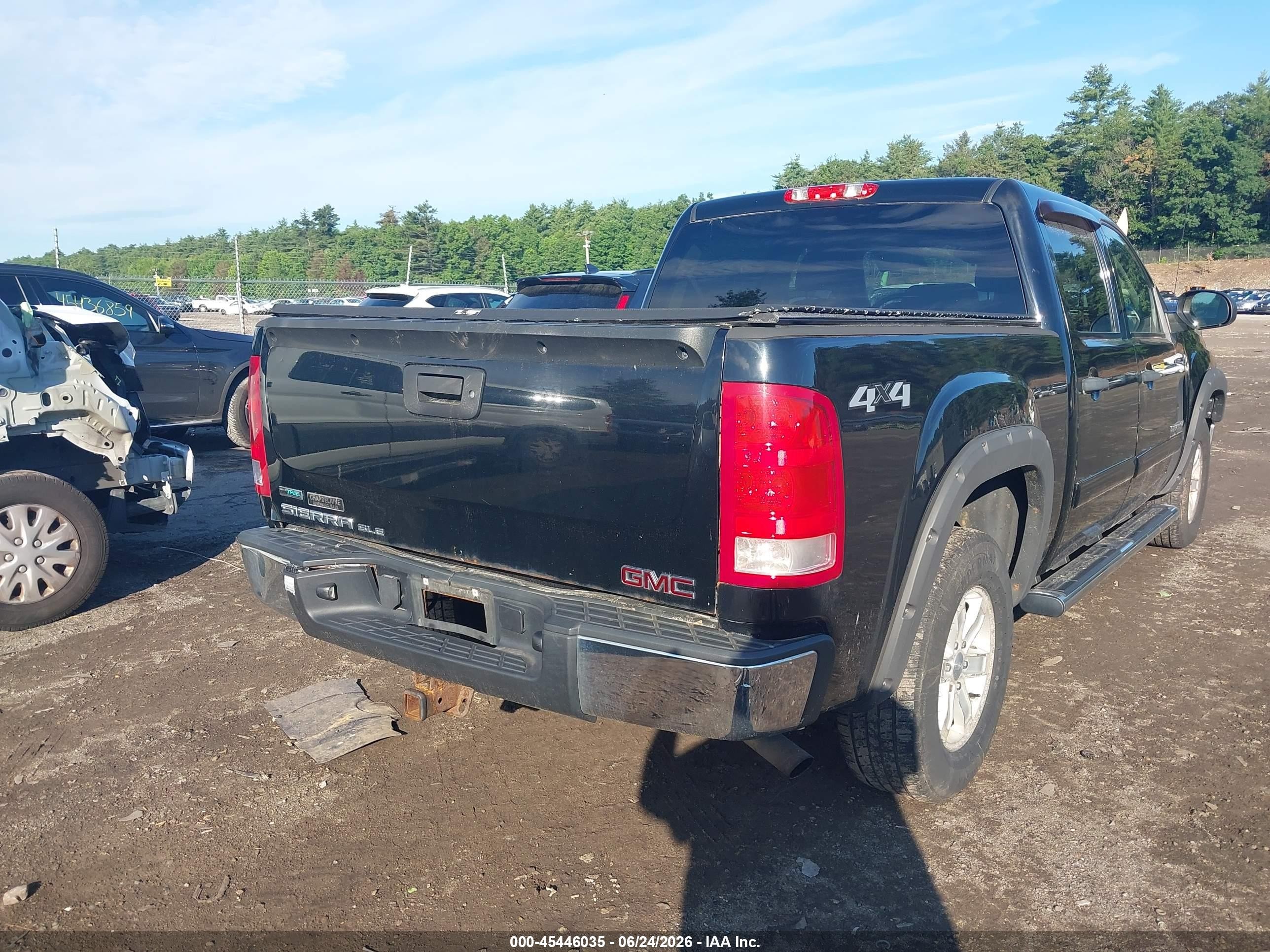 2011 Gmc Sierra 1500 Sle Black vin: 3GTP2VE35BG394179