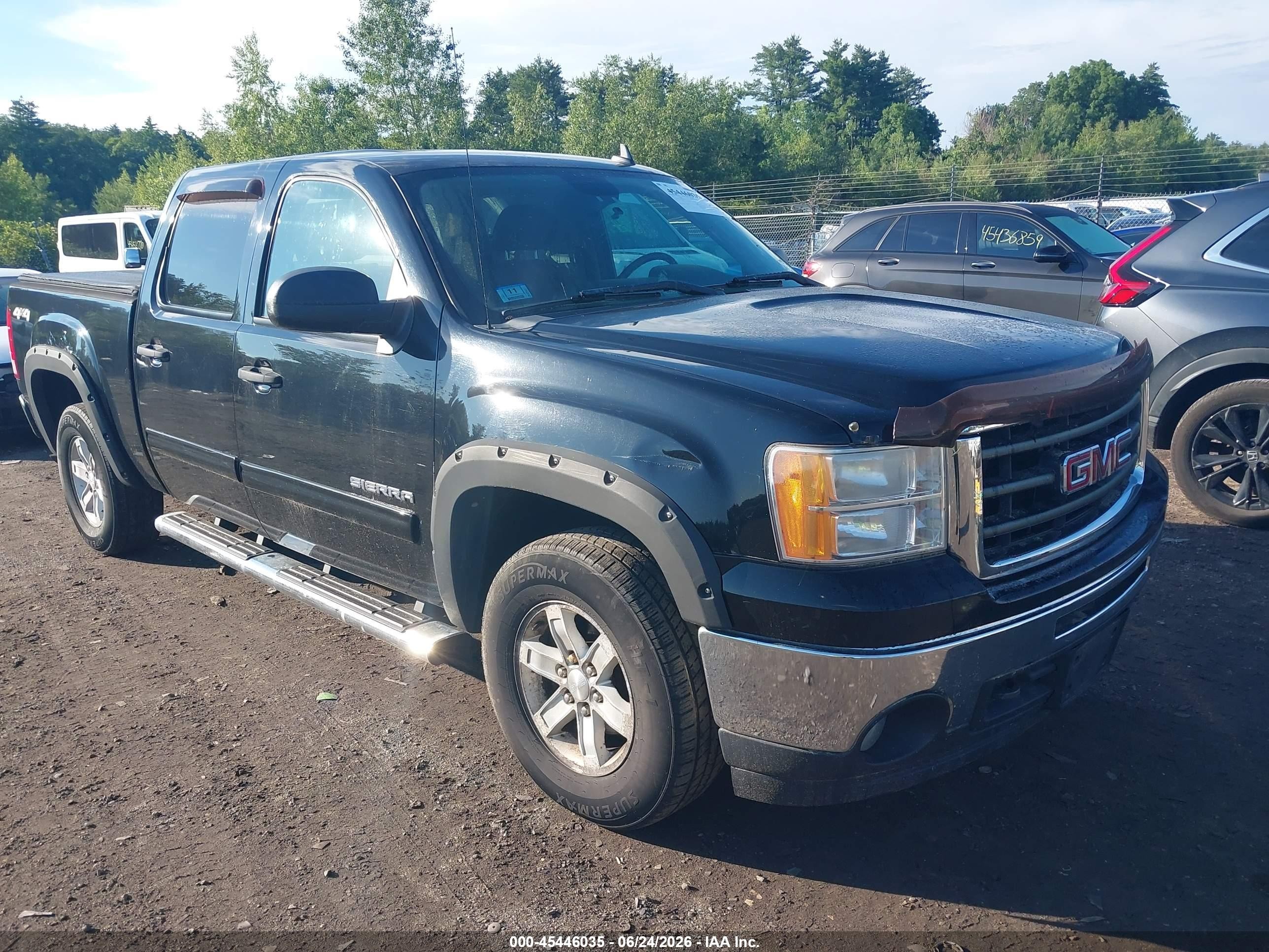 2011 Gmc Sierra 1500 Sle Black vin: 3GTP2VE35BG394179