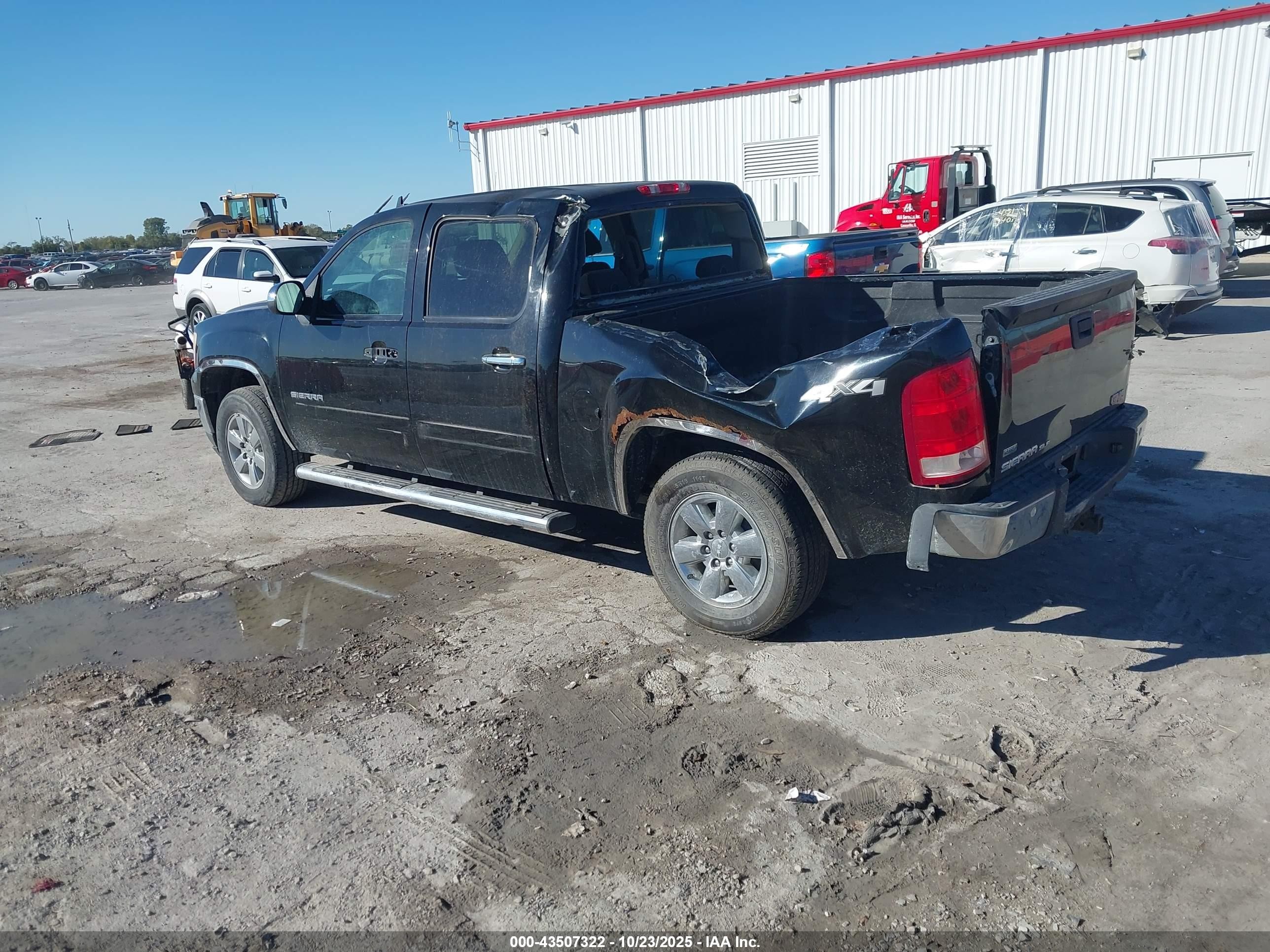 2011 Gmc Sierra 1500 Sle Black vin: 3GTP2VE36BG209850