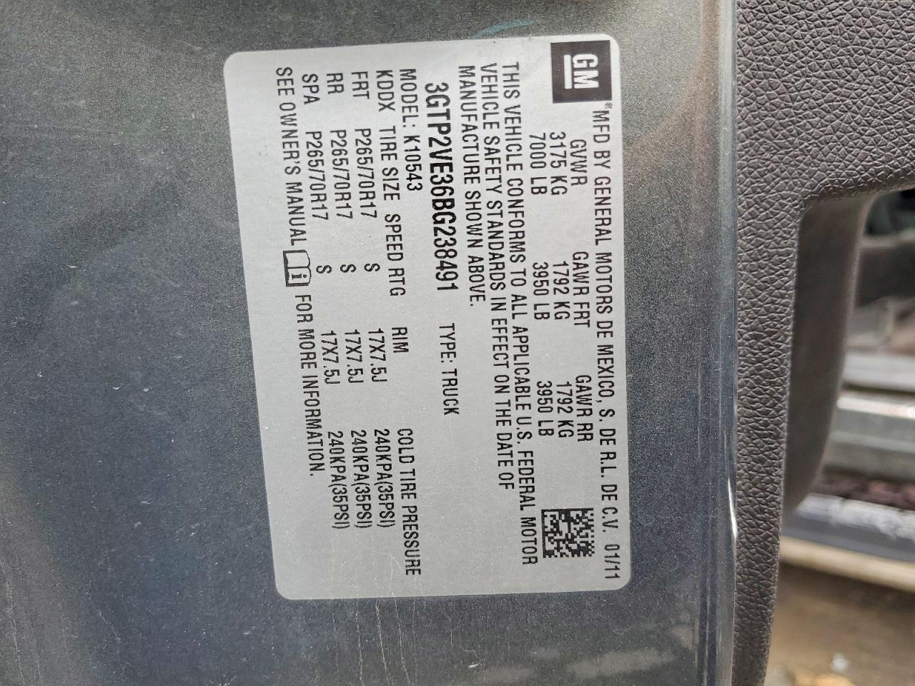 2011 Gmc Sierra K1500 Sle Gray vin: 3GTP2VE36BG238491