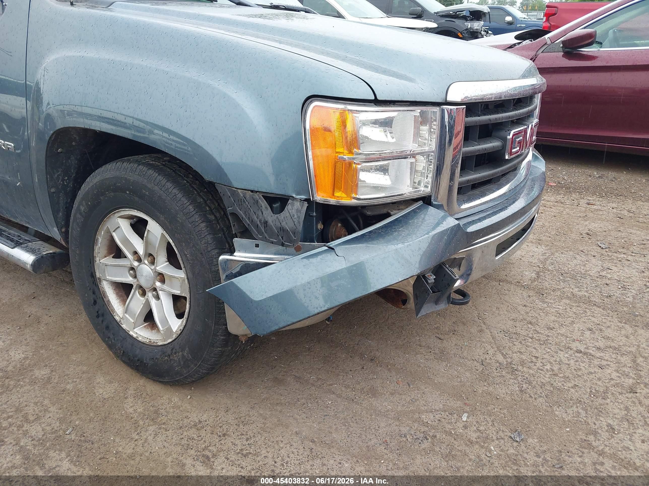 2011 Gmc Sierra 1500 Sle Blue vin: 3GTP2VE36BG313173