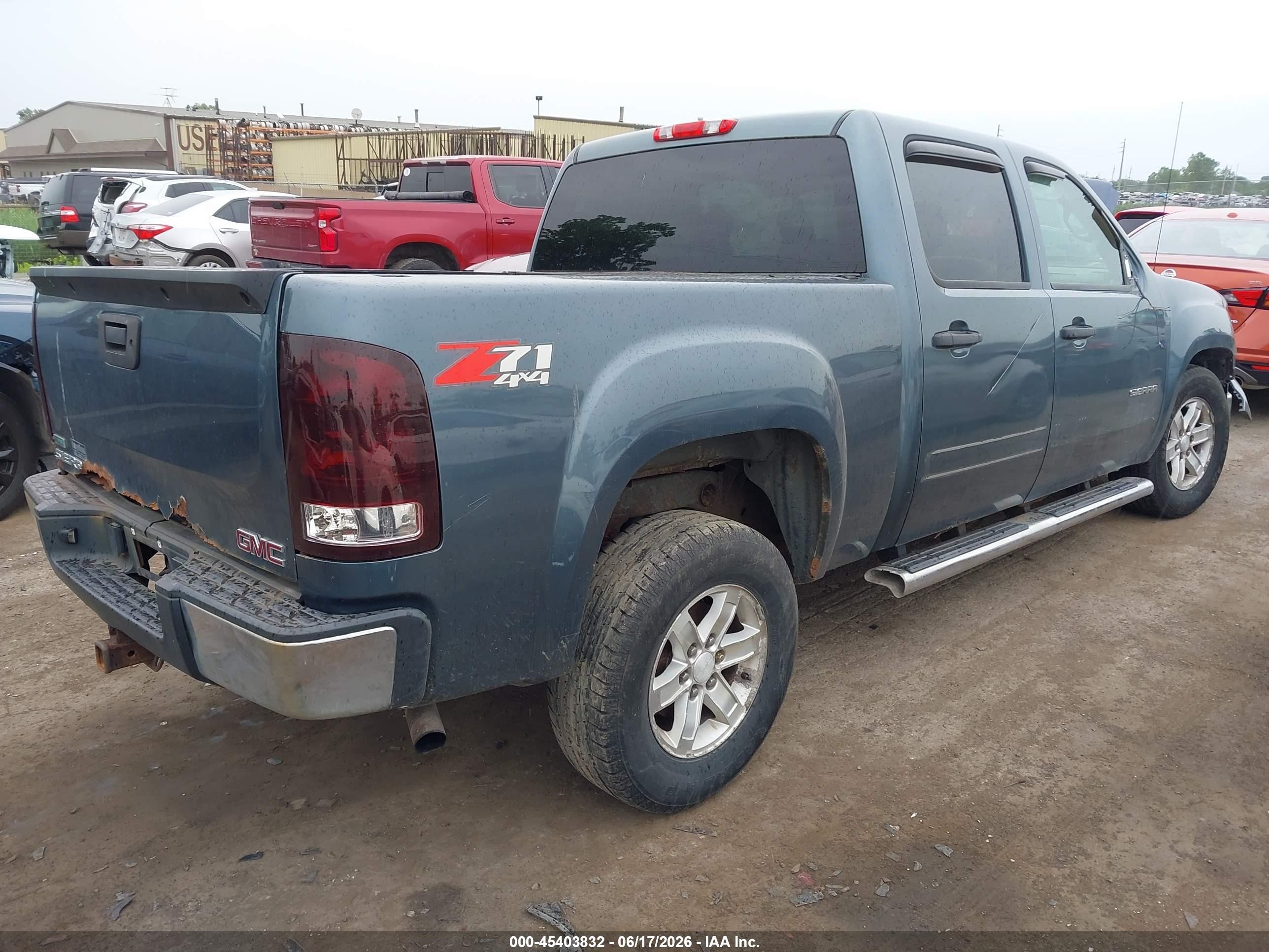 2011 Gmc Sierra 1500 Sle Blue vin: 3GTP2VE36BG313173