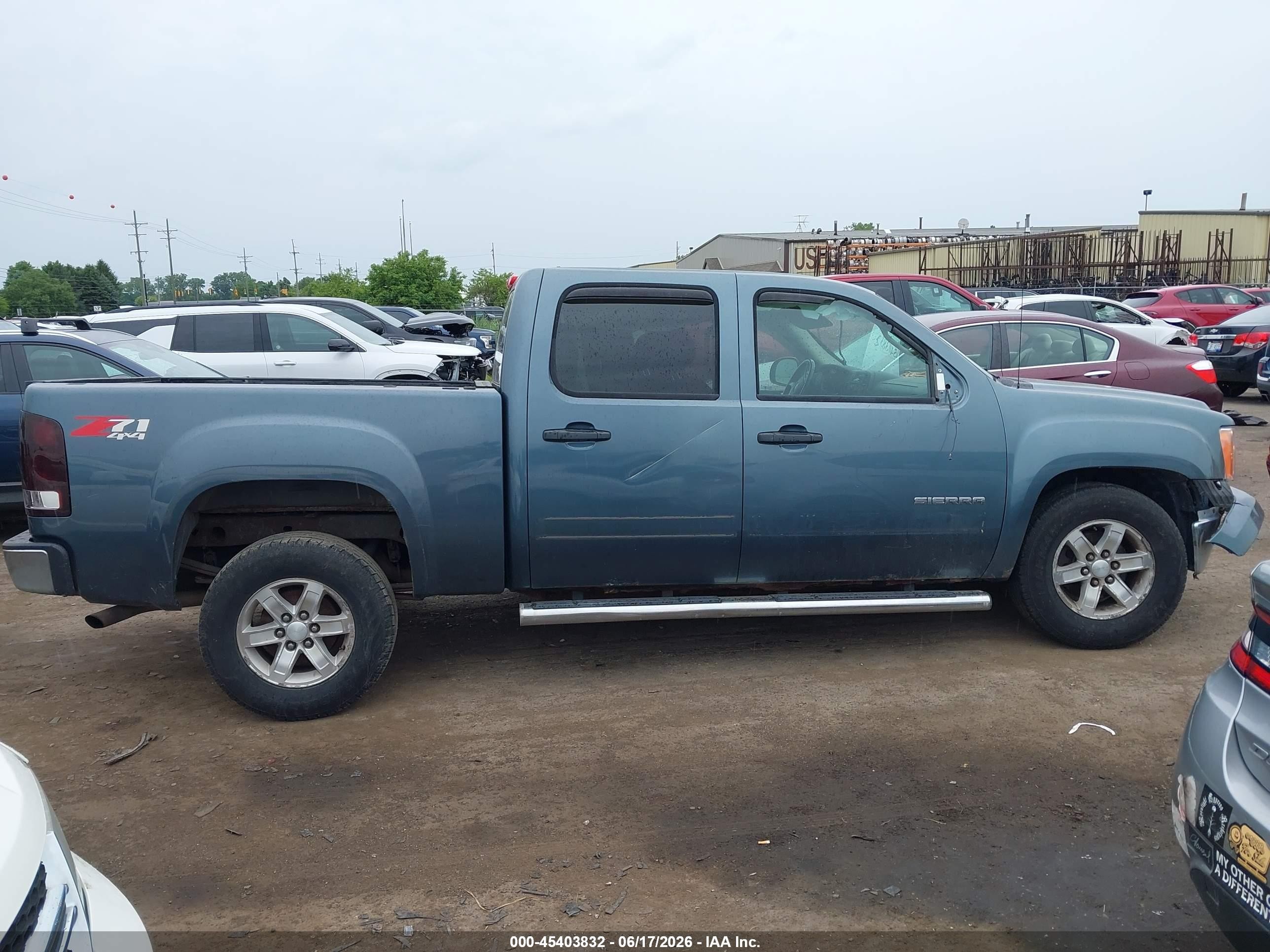 2011 Gmc Sierra 1500 Sle Blue vin: 3GTP2VE36BG313173