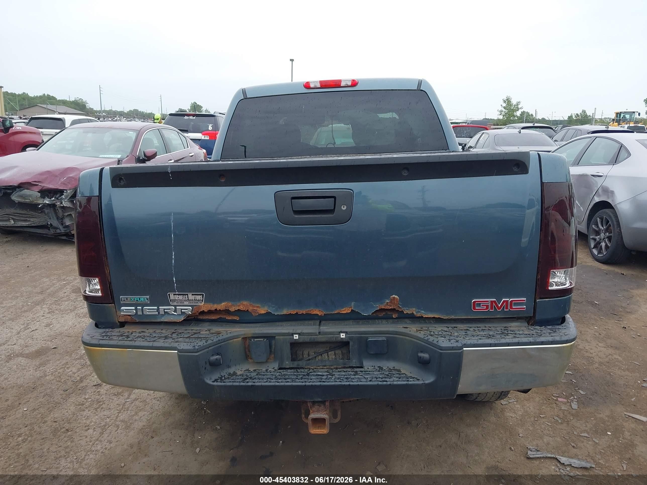2011 Gmc Sierra 1500 Sle Blue vin: 3GTP2VE36BG313173