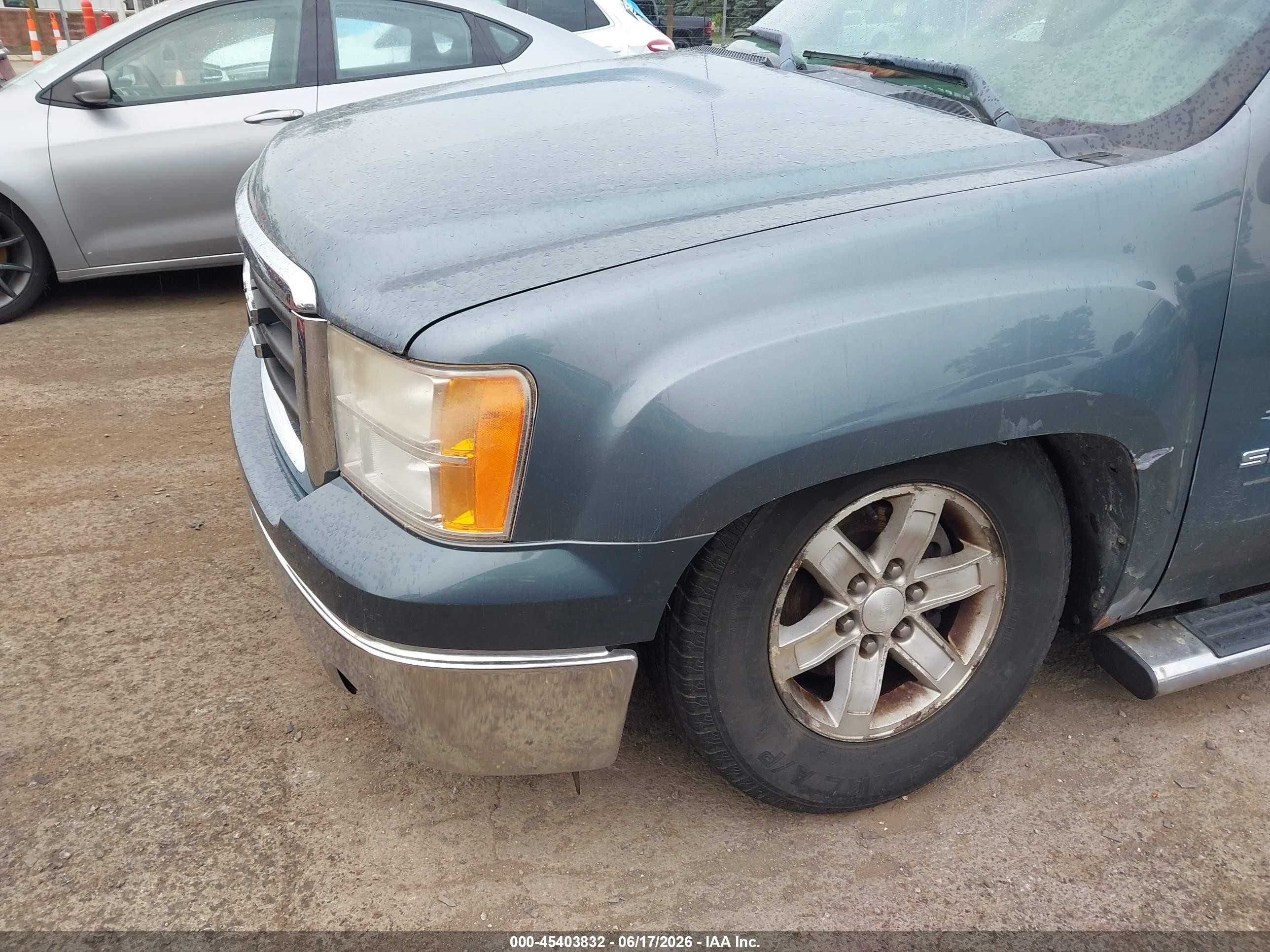 2011 Gmc Sierra 1500 Sle Blue vin: 3GTP2VE36BG313173