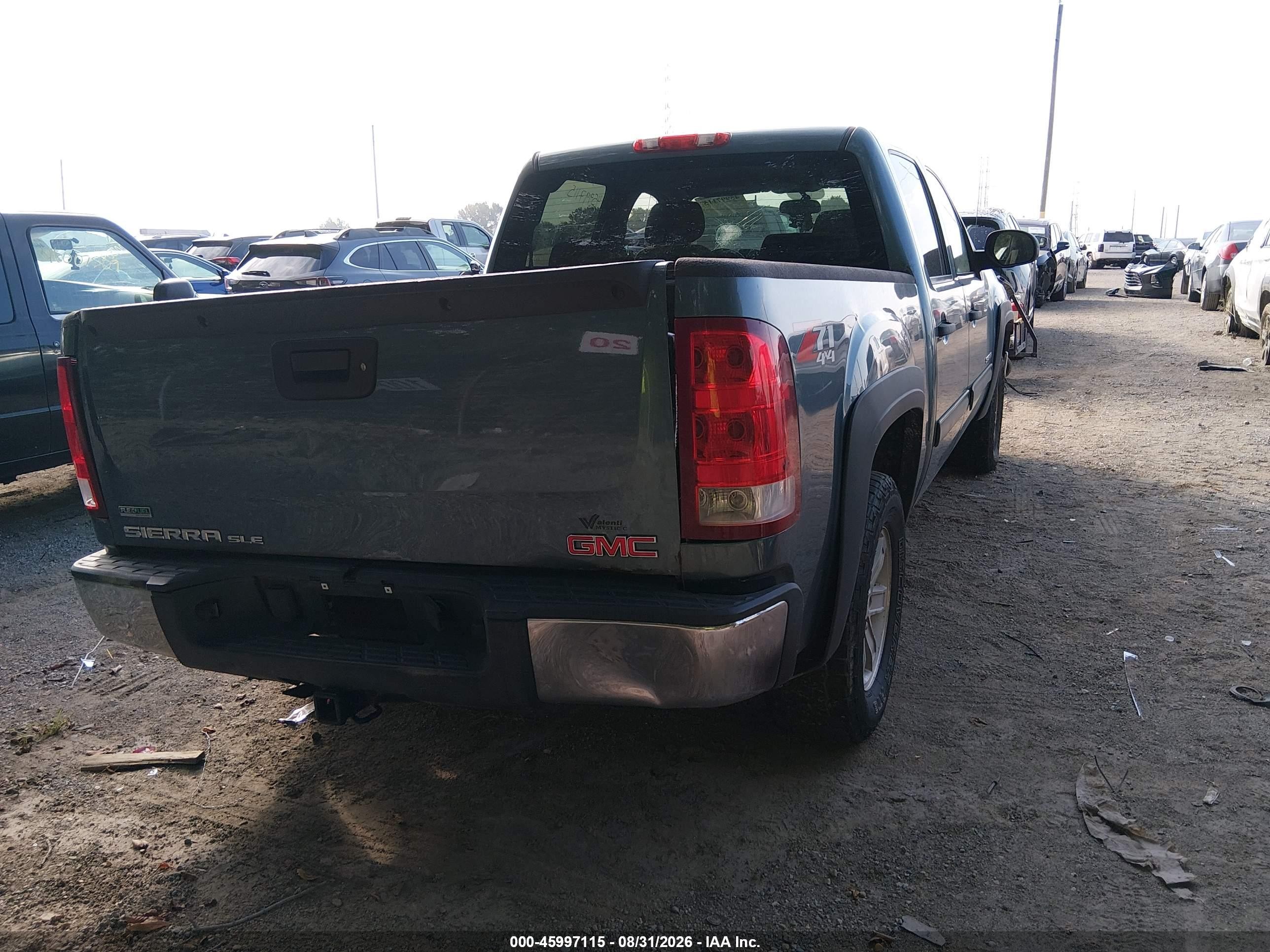 2011 Gmc Sierra 1500 Sle Light Blue vin: 3GTP2VE37BG114892