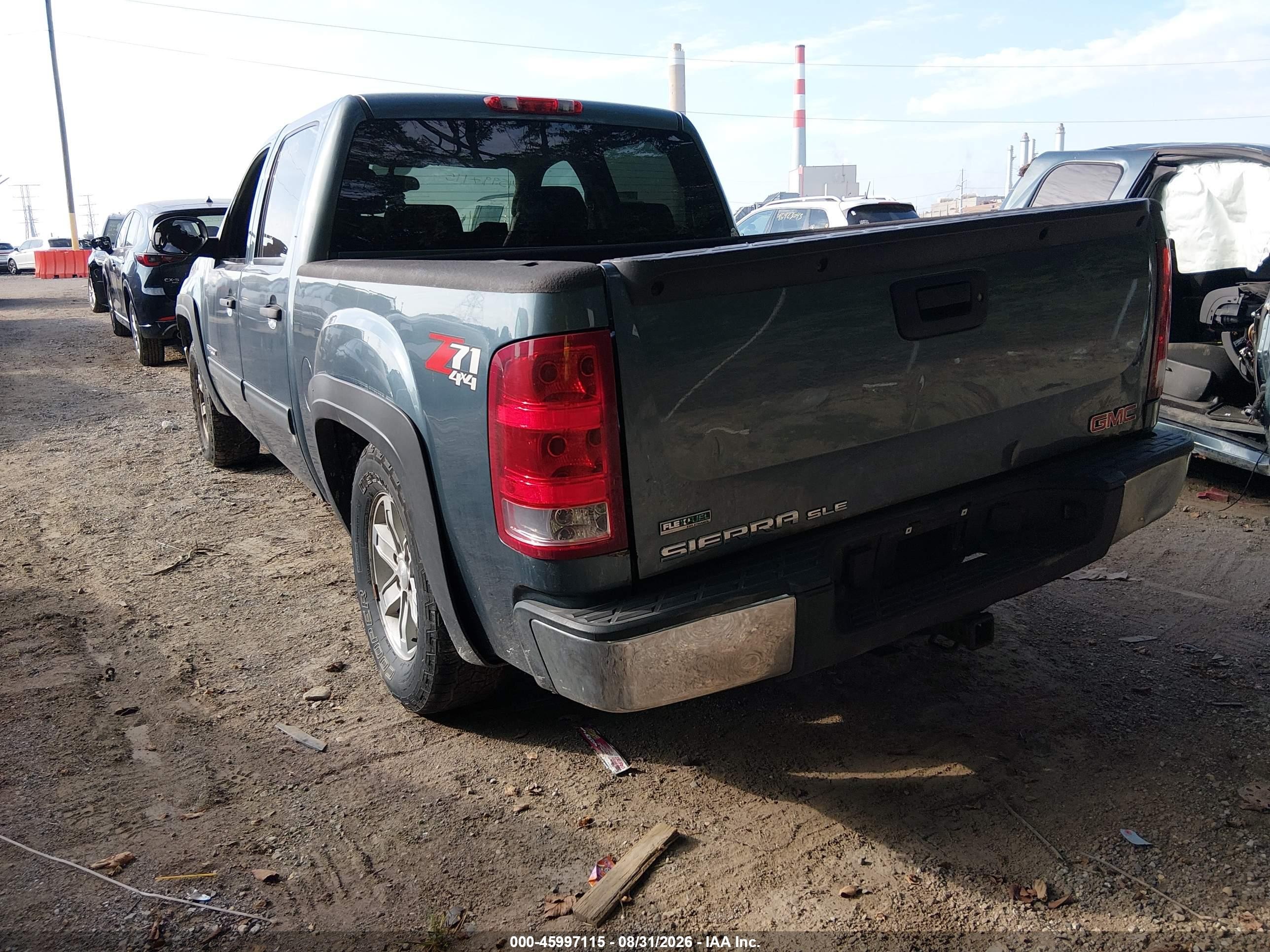 2011 Gmc Sierra 1500 Sle Light Blue vin: 3GTP2VE37BG114892