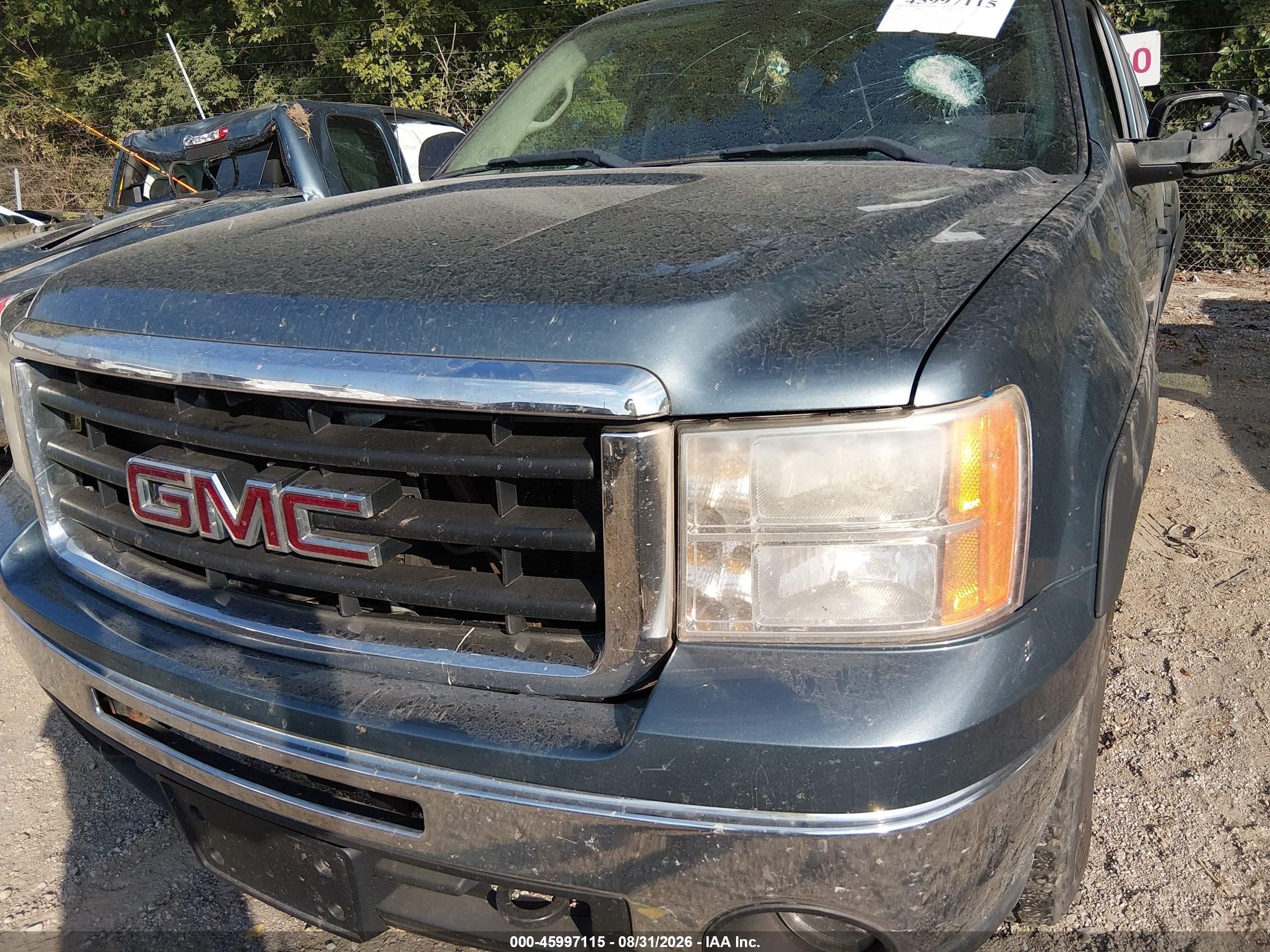 2011 Gmc Sierra 1500 Sle Light Blue vin: 3GTP2VE37BG114892