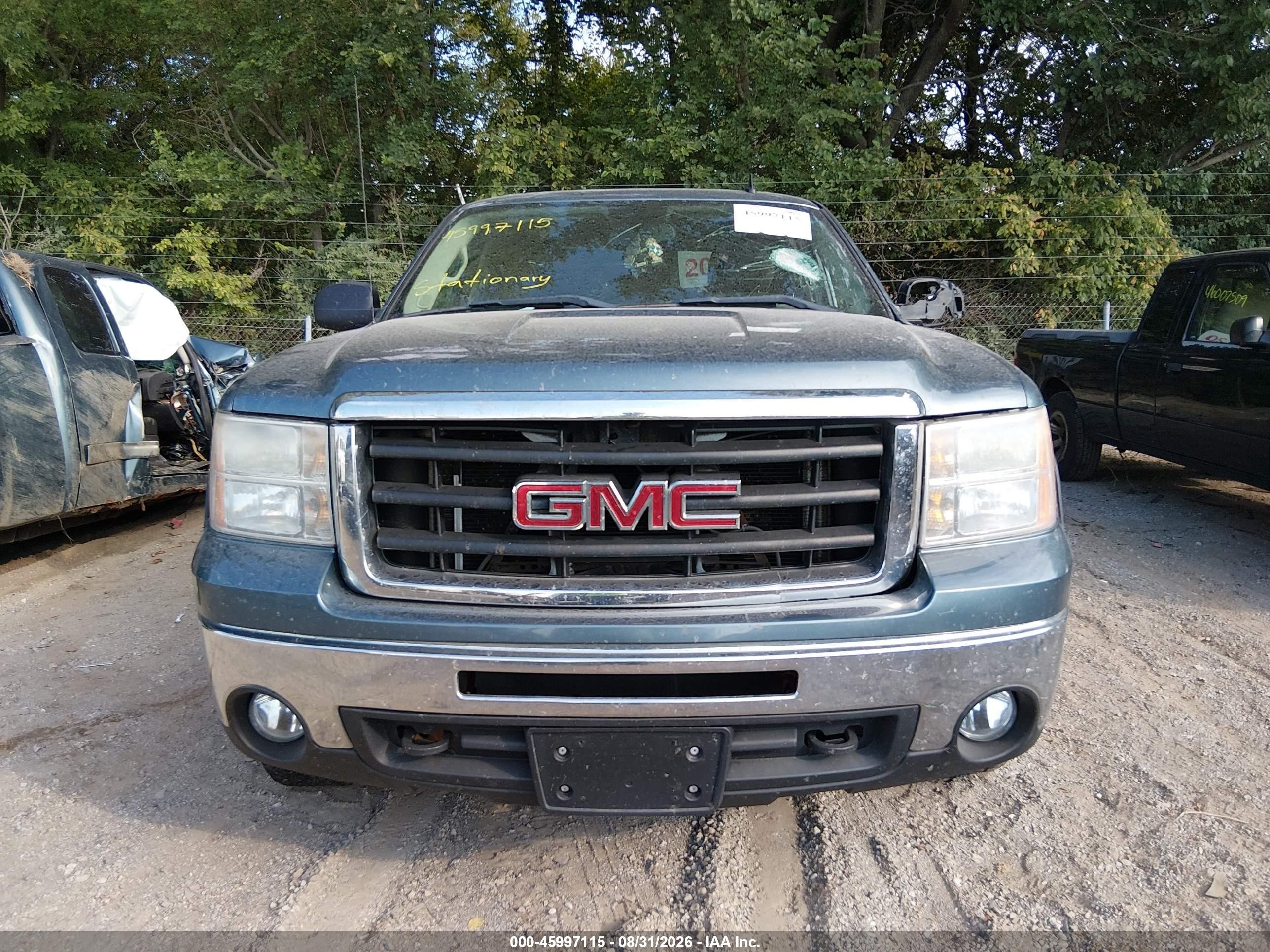 2011 Gmc Sierra 1500 Sle Light Blue vin: 3GTP2VE37BG114892