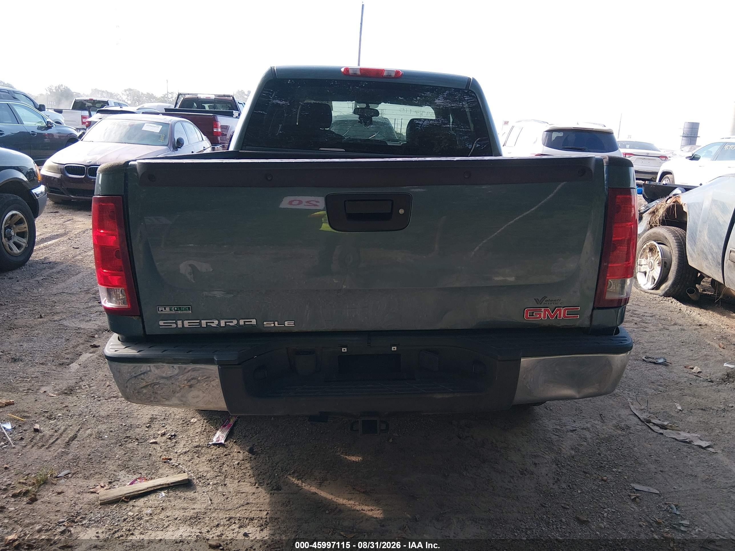 2011 Gmc Sierra 1500 Sle Light Blue vin: 3GTP2VE37BG114892