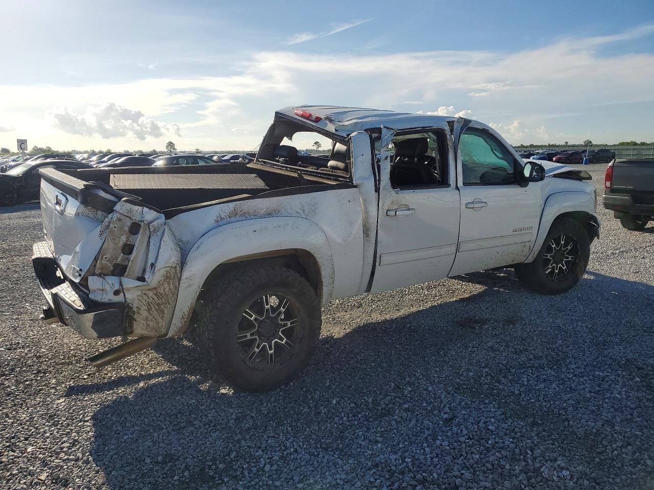 2011 Gmc Sierra K1500 Sle White vin: 3GTP2VE37BG129201