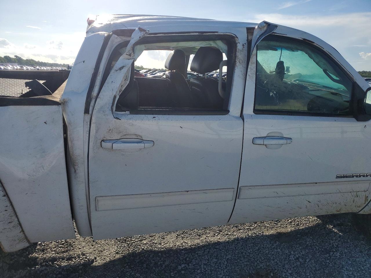 2011 Gmc Sierra K1500 Sle White vin: 3GTP2VE37BG129201
