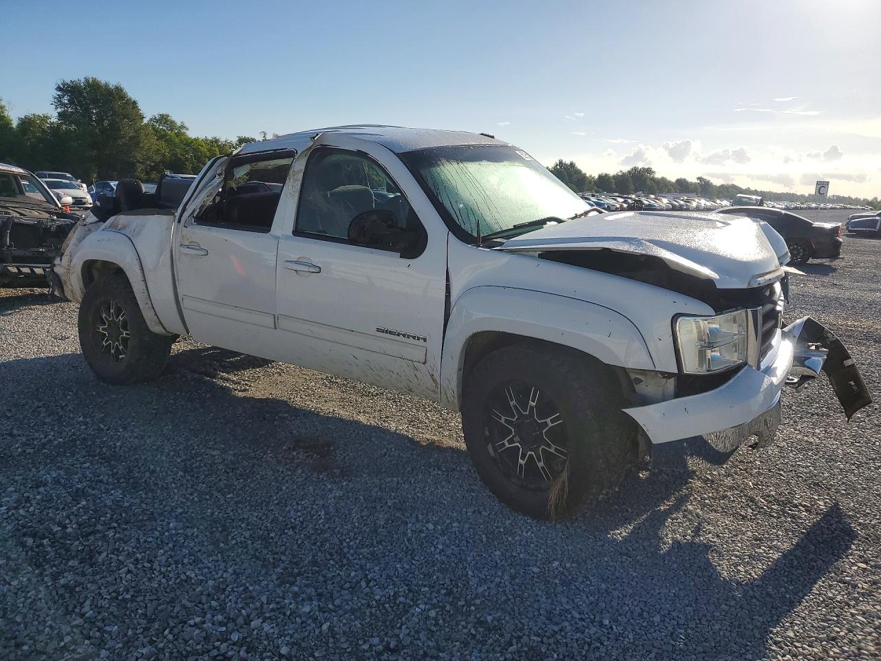 2011 Gmc Sierra K1500 Sle White vin: 3GTP2VE37BG129201