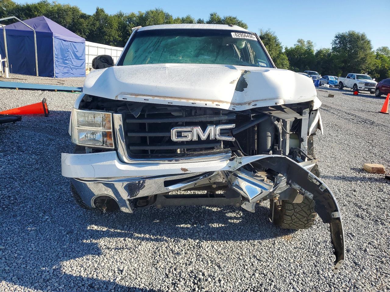 2011 Gmc Sierra K1500 Sle White vin: 3GTP2VE37BG129201