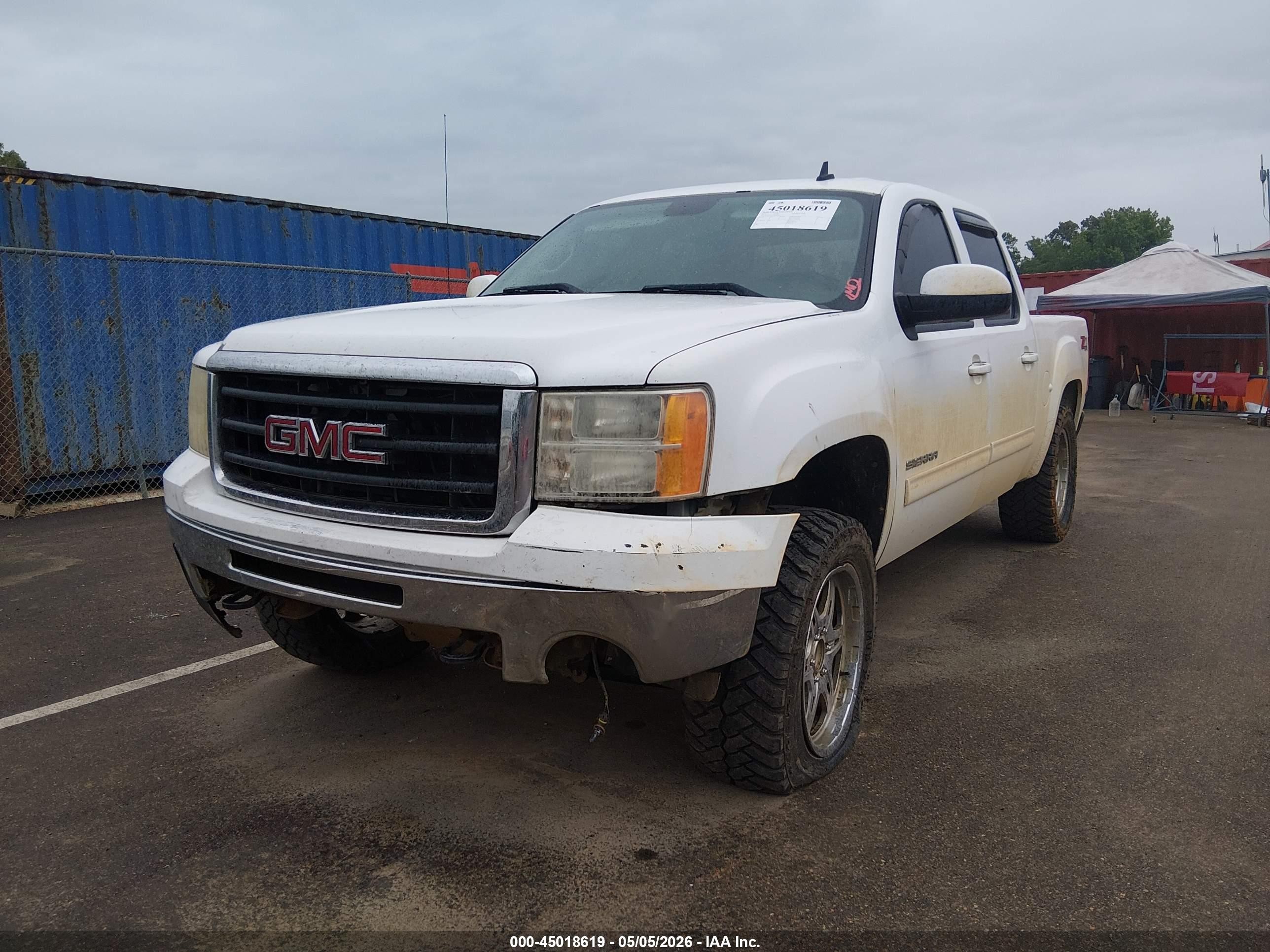 2011 Gmc Sierra 1500 Sle White vin: 3GTP2VE37BG180097