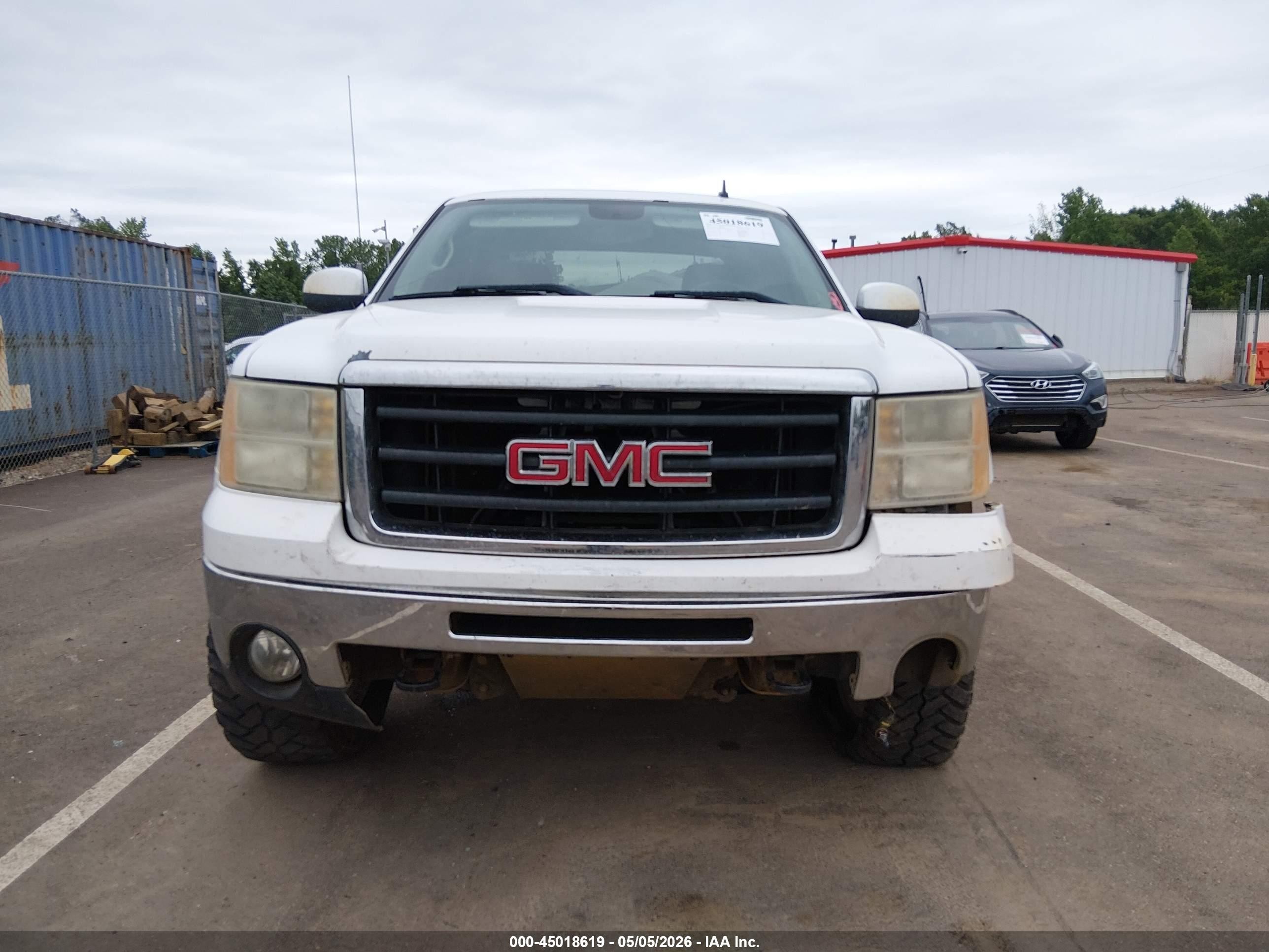 2011 Gmc Sierra 1500 Sle White vin: 3GTP2VE37BG180097