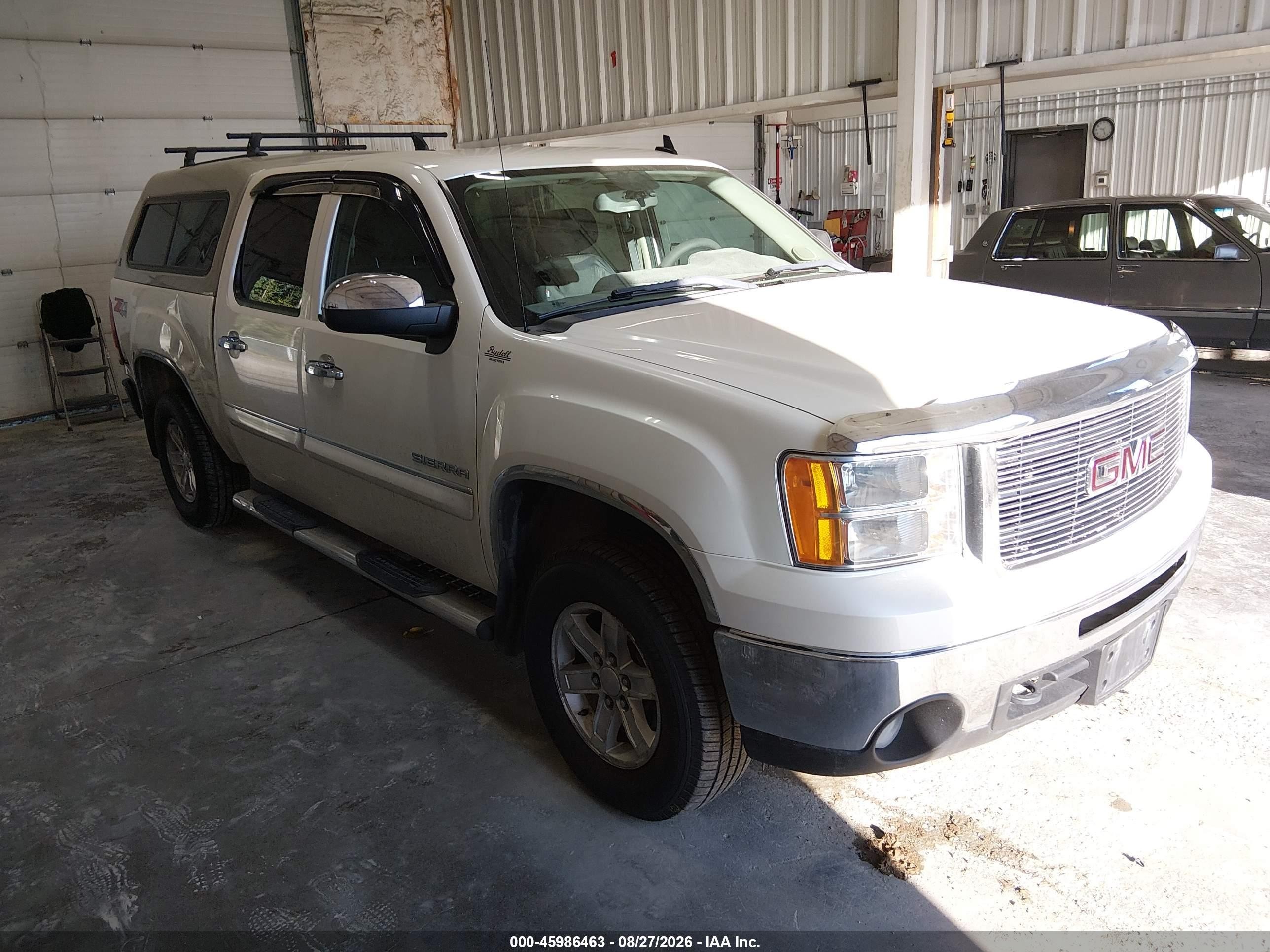 2011 Gmc Sierra 1500 Sle White vin: 3GTP2VE37BG255347