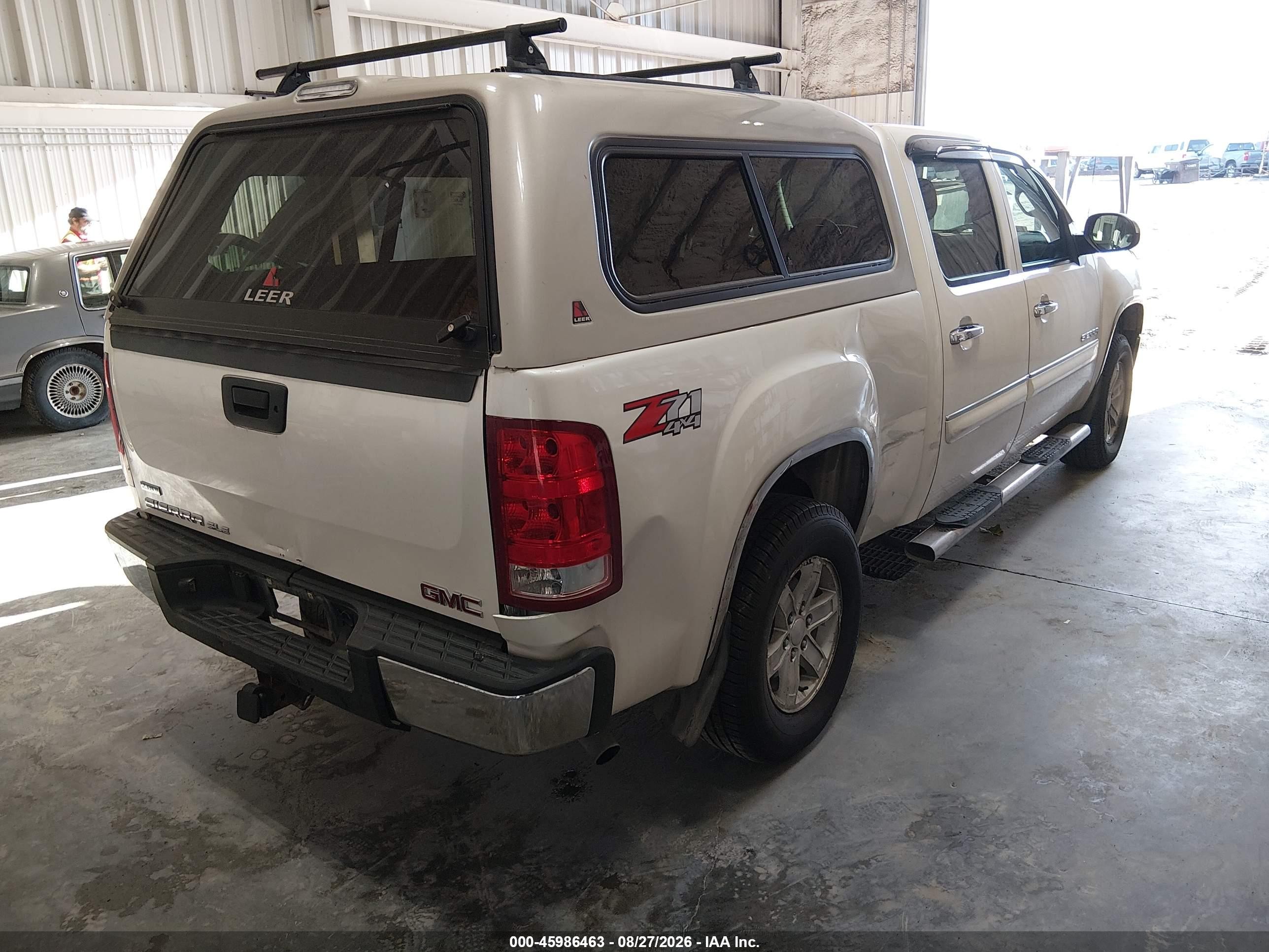 2011 Gmc Sierra 1500 Sle Белый vin: 3GTP2VE37BG255347