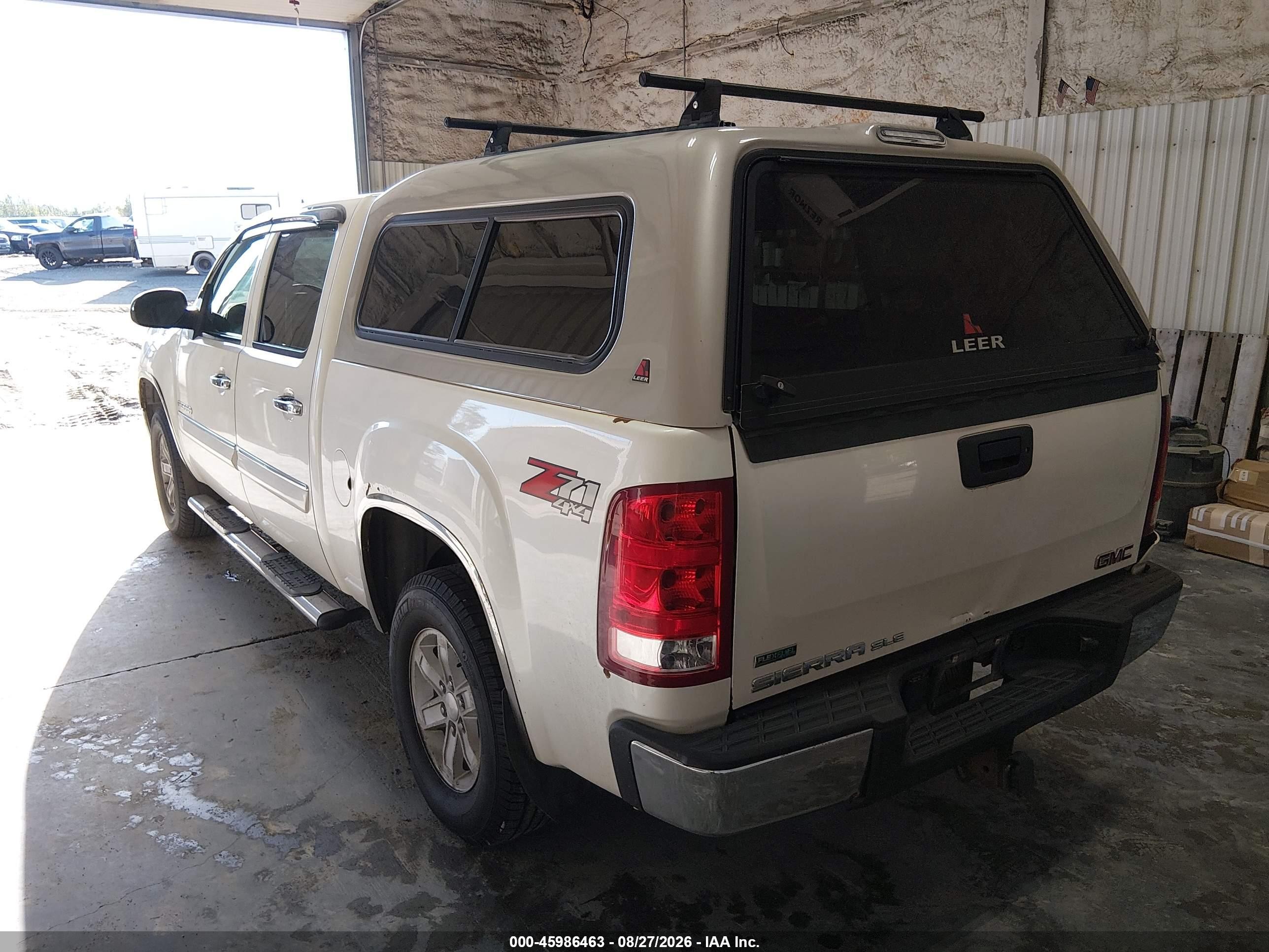 2011 Gmc Sierra 1500 Sle Белый vin: 3GTP2VE37BG255347
