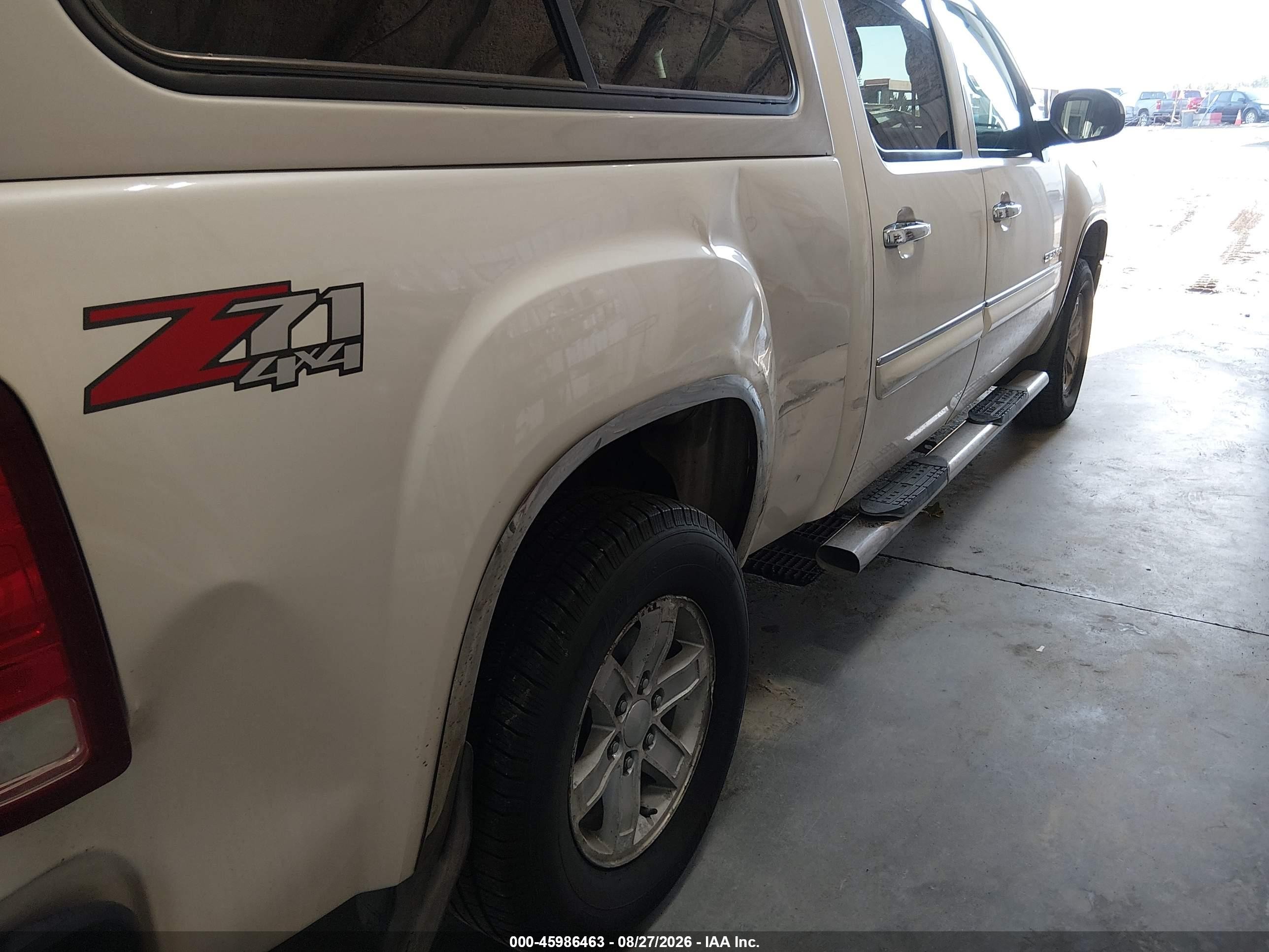 2011 Gmc Sierra 1500 Sle Белый vin: 3GTP2VE37BG255347