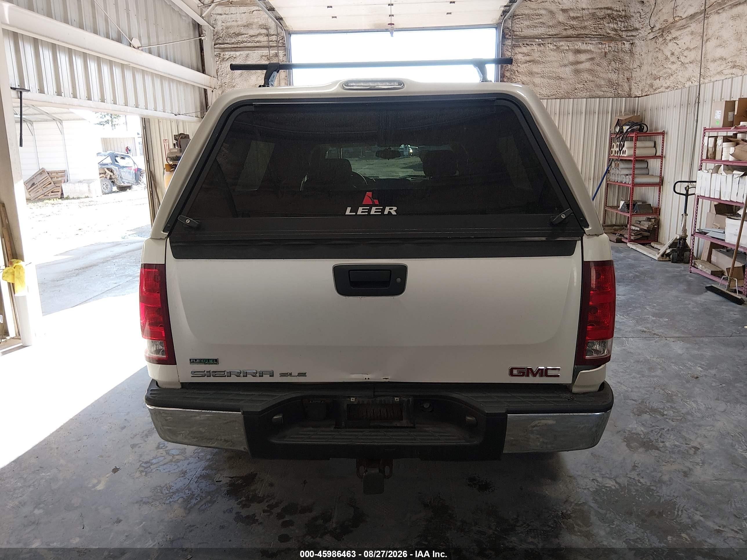 2011 Gmc Sierra 1500 Sle Белый vin: 3GTP2VE37BG255347