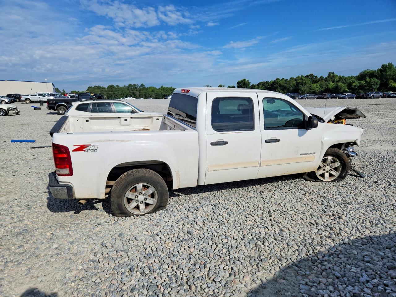 2011 Gmc Sierra K1500 Sle White vin: 3GTP2VE38BG199659