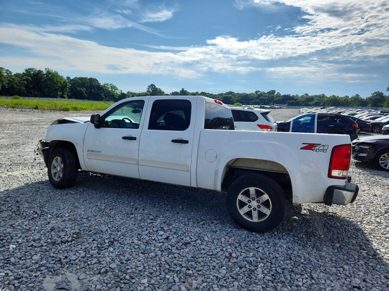 2011 Gmc Sierra K1500 Sle White vin: 3GTP2VE38BG199659