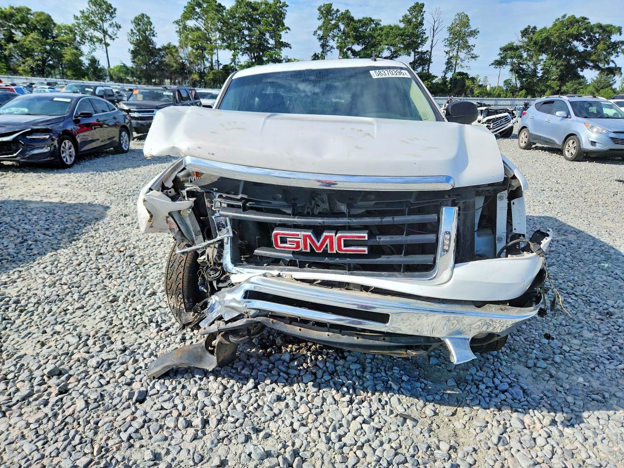 2011 Gmc Sierra K1500 Sle White vin: 3GTP2VE38BG199659