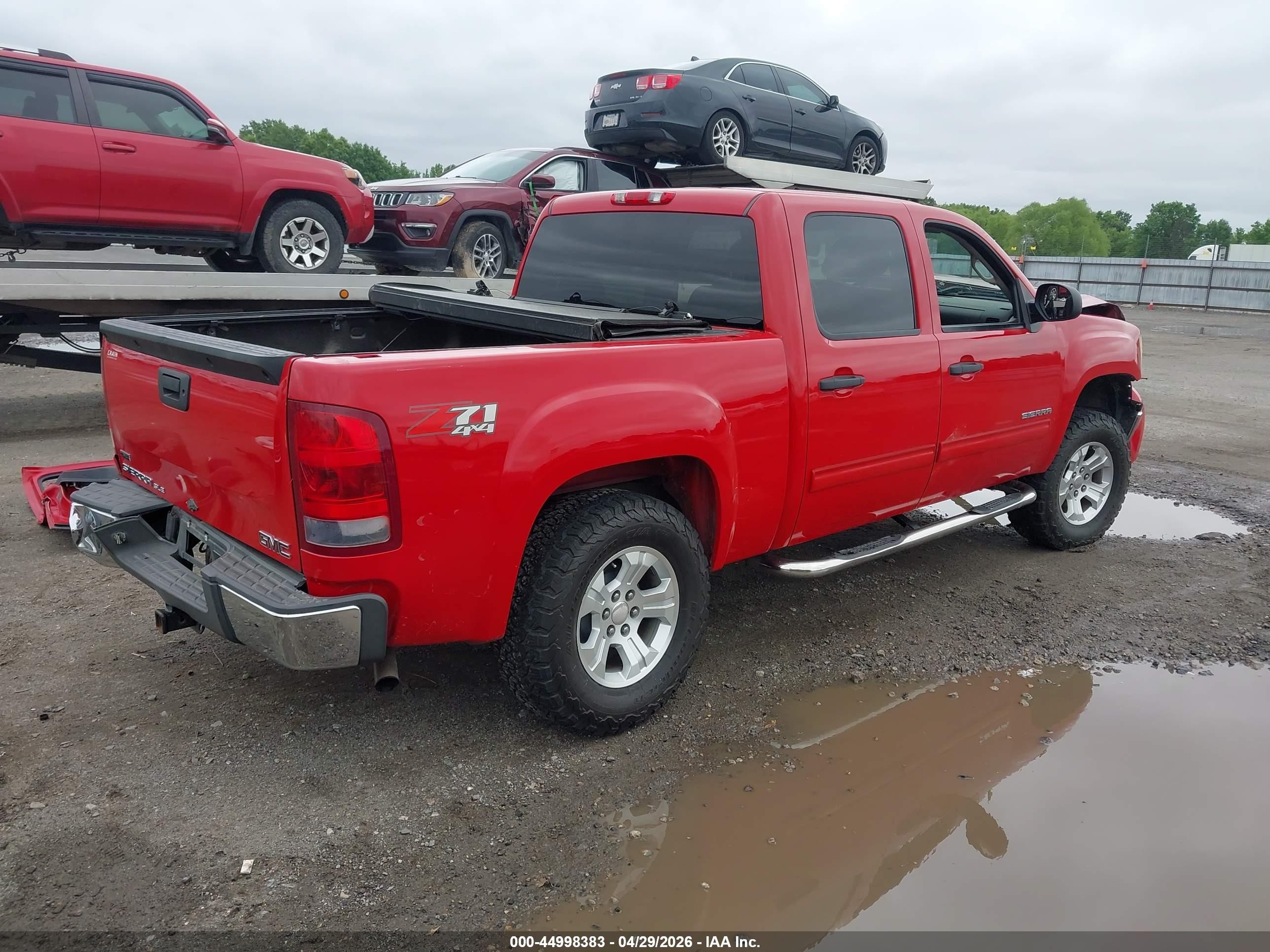 2011 Gmc Sierra 1500 Sle Red vin: 3GTP2VE38BG271198
