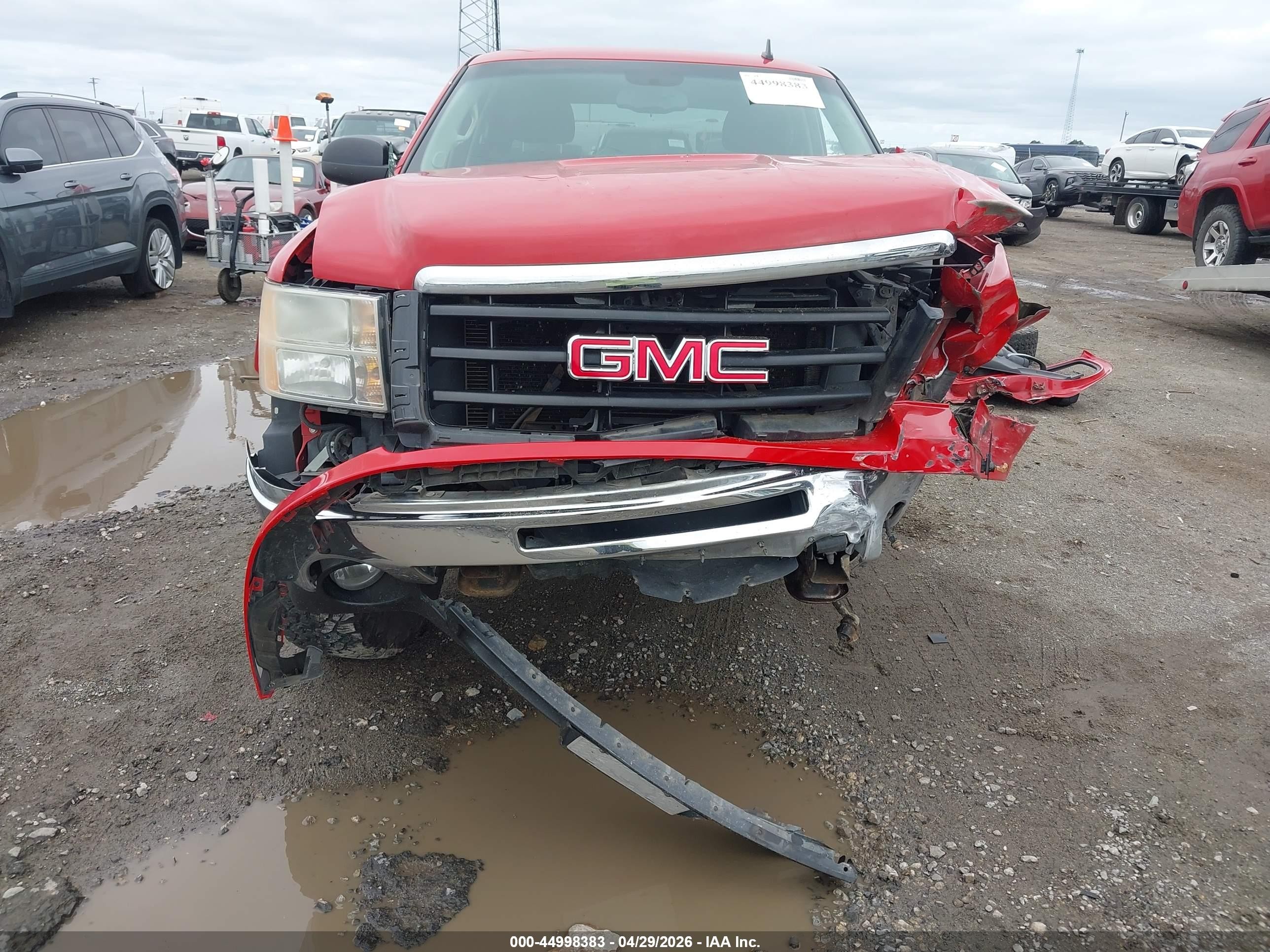 2011 Gmc Sierra 1500 Sle Red vin: 3GTP2VE38BG271198