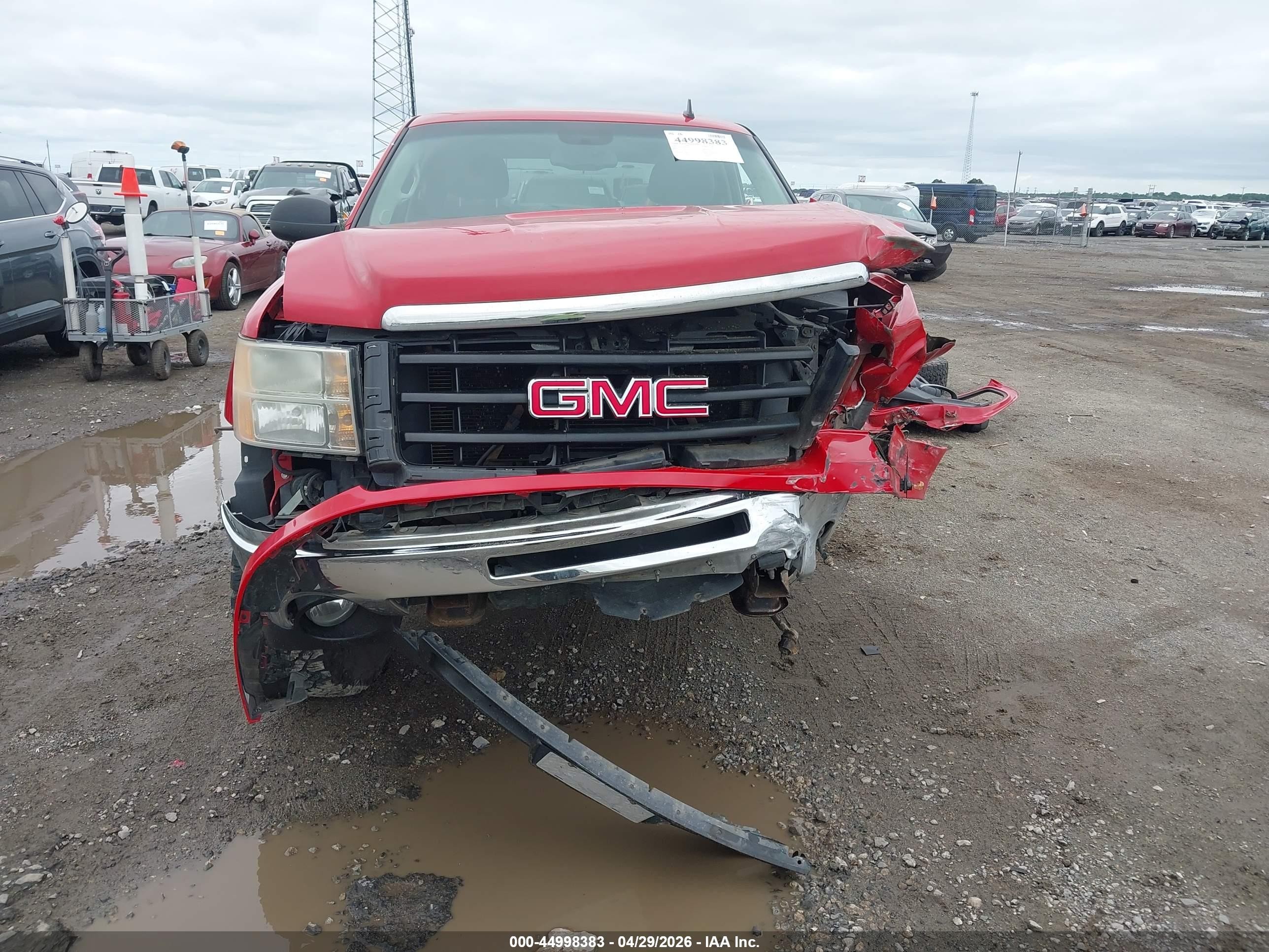 2011 Gmc Sierra 1500 Sle Red vin: 3GTP2VE38BG271198