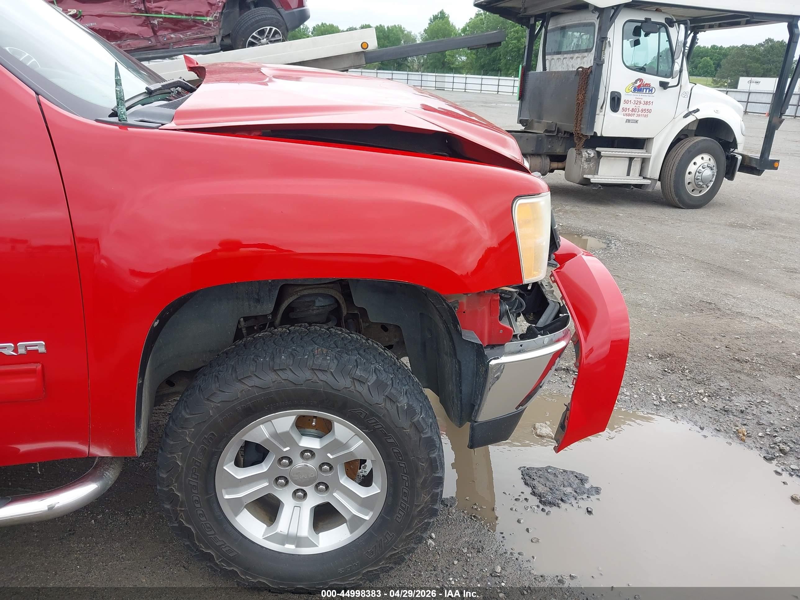 2011 Gmc Sierra 1500 Sle Red vin: 3GTP2VE38BG271198