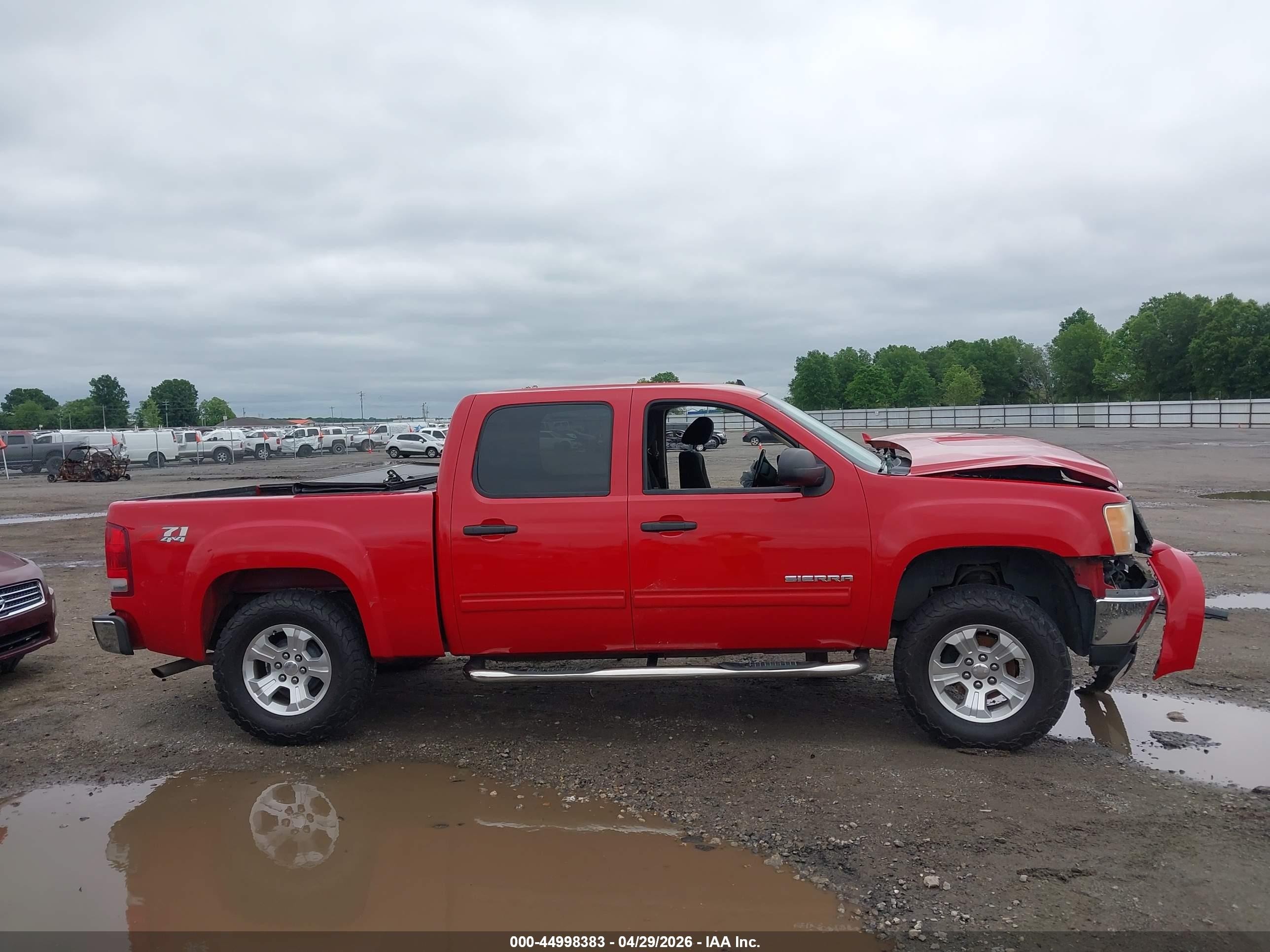 2011 Gmc Sierra 1500 Sle Red vin: 3GTP2VE38BG271198