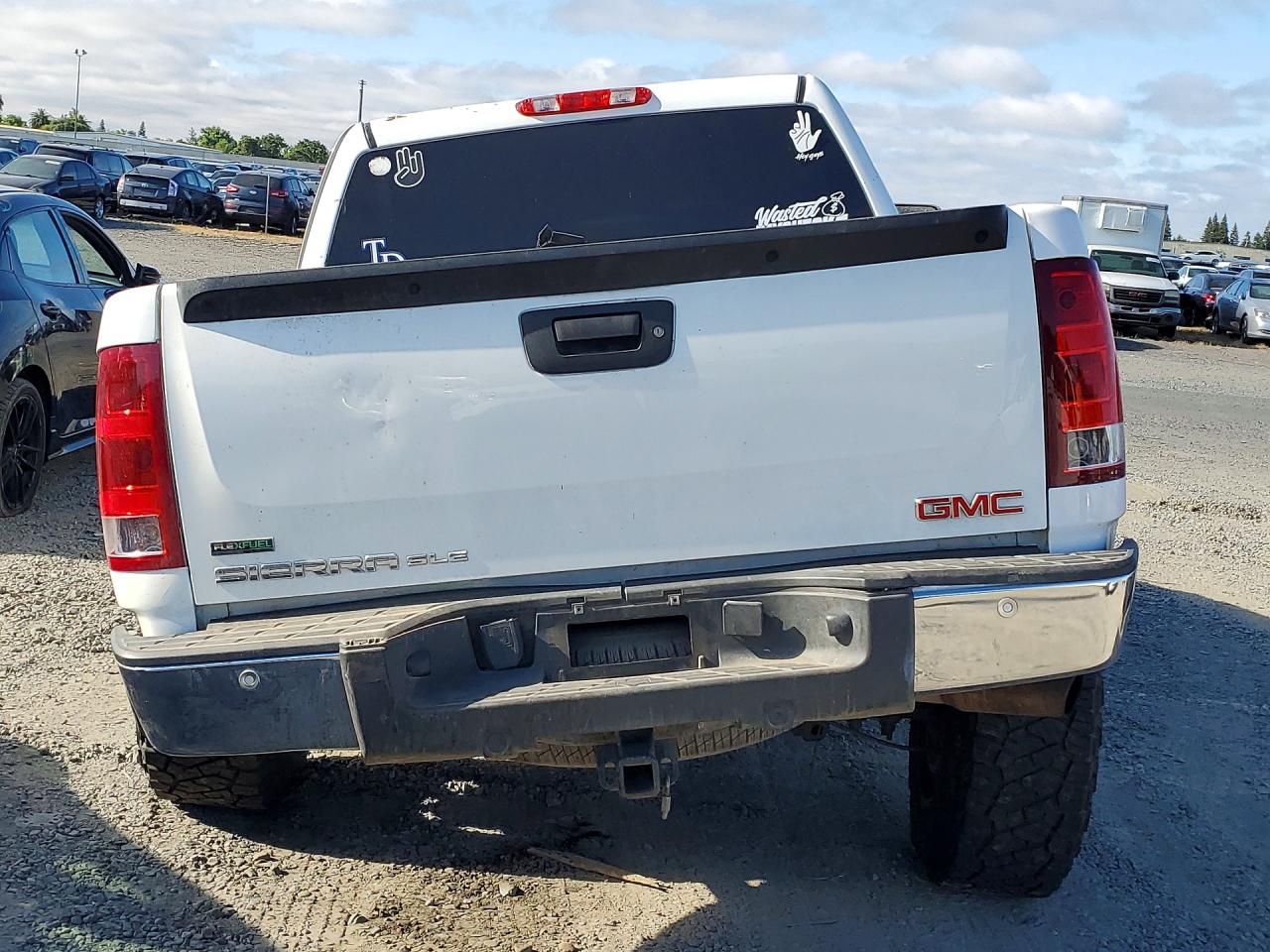 2011 Gmc Sierra K1500 Sle White vin: 3GTP2VE38BG274005