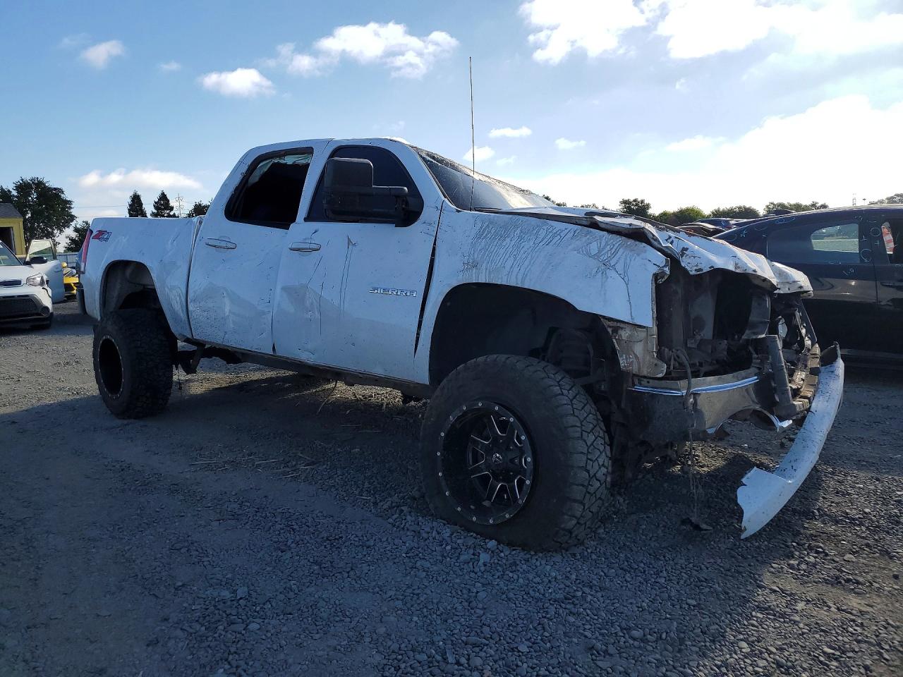2011 Gmc Sierra K1500 Sle White vin: 3GTP2VE38BG274005