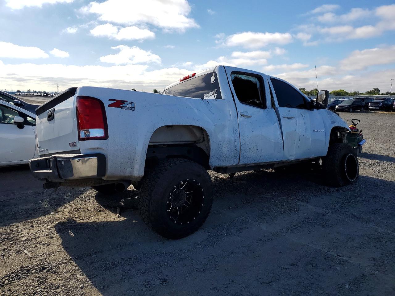 2011 Gmc Sierra K1500 Sle White vin: 3GTP2VE38BG274005