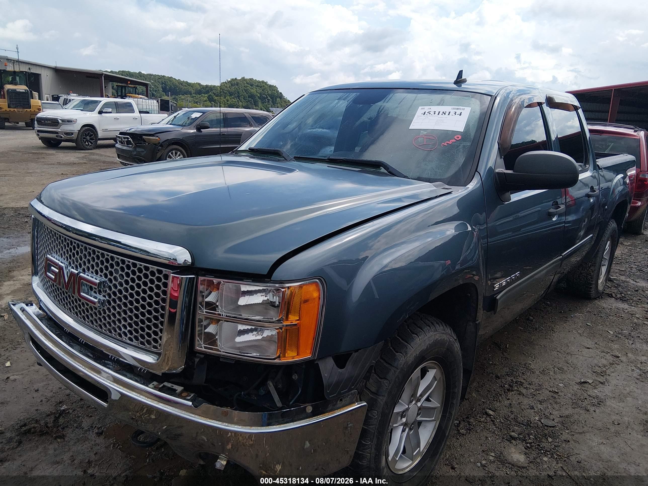 2011 Gmc Sierra 1500 Sle Blue vin: 3GTP2VE38BG337829