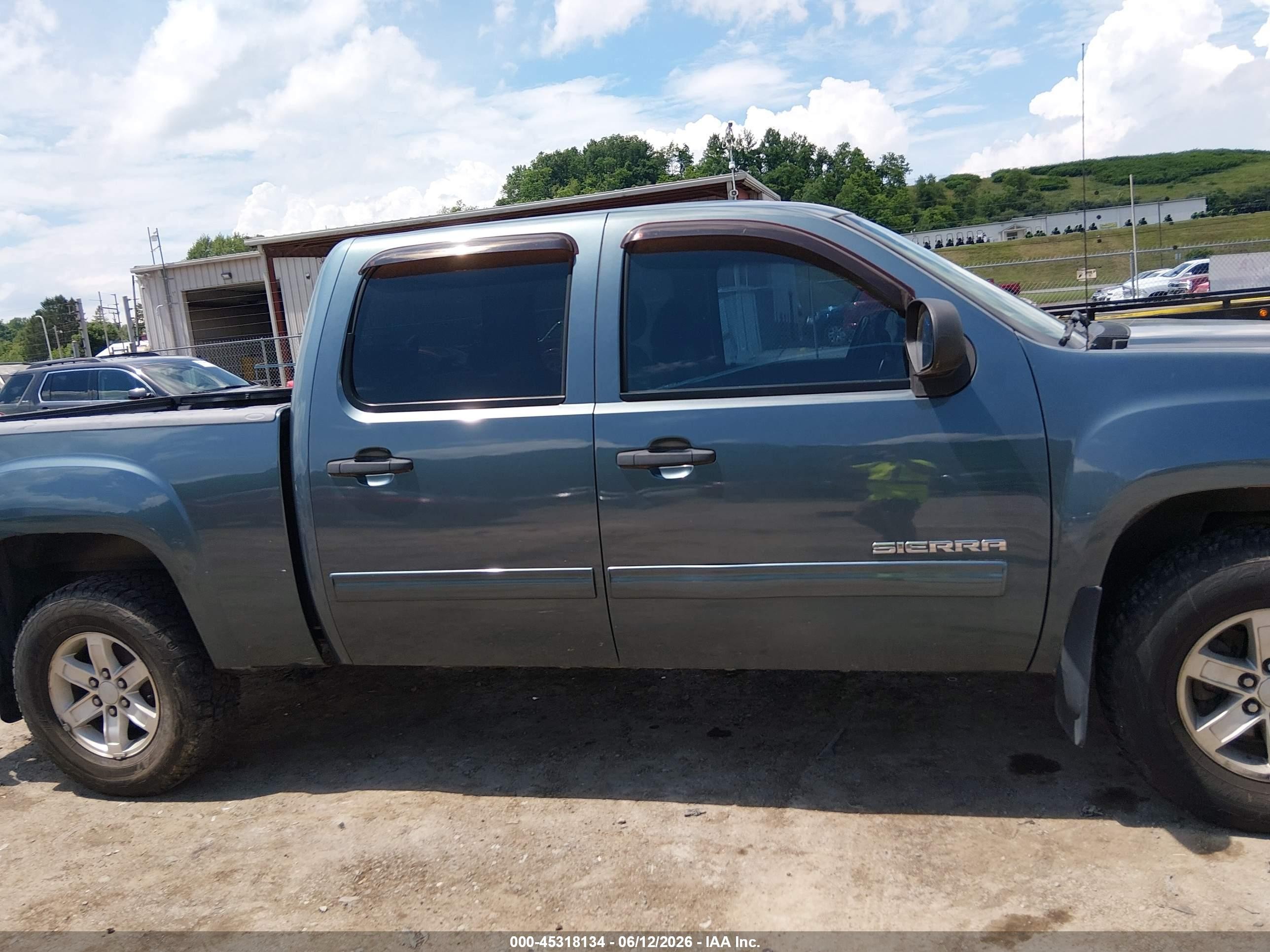 2011 Gmc Sierra 1500 Sle Blue vin: 3GTP2VE38BG337829
