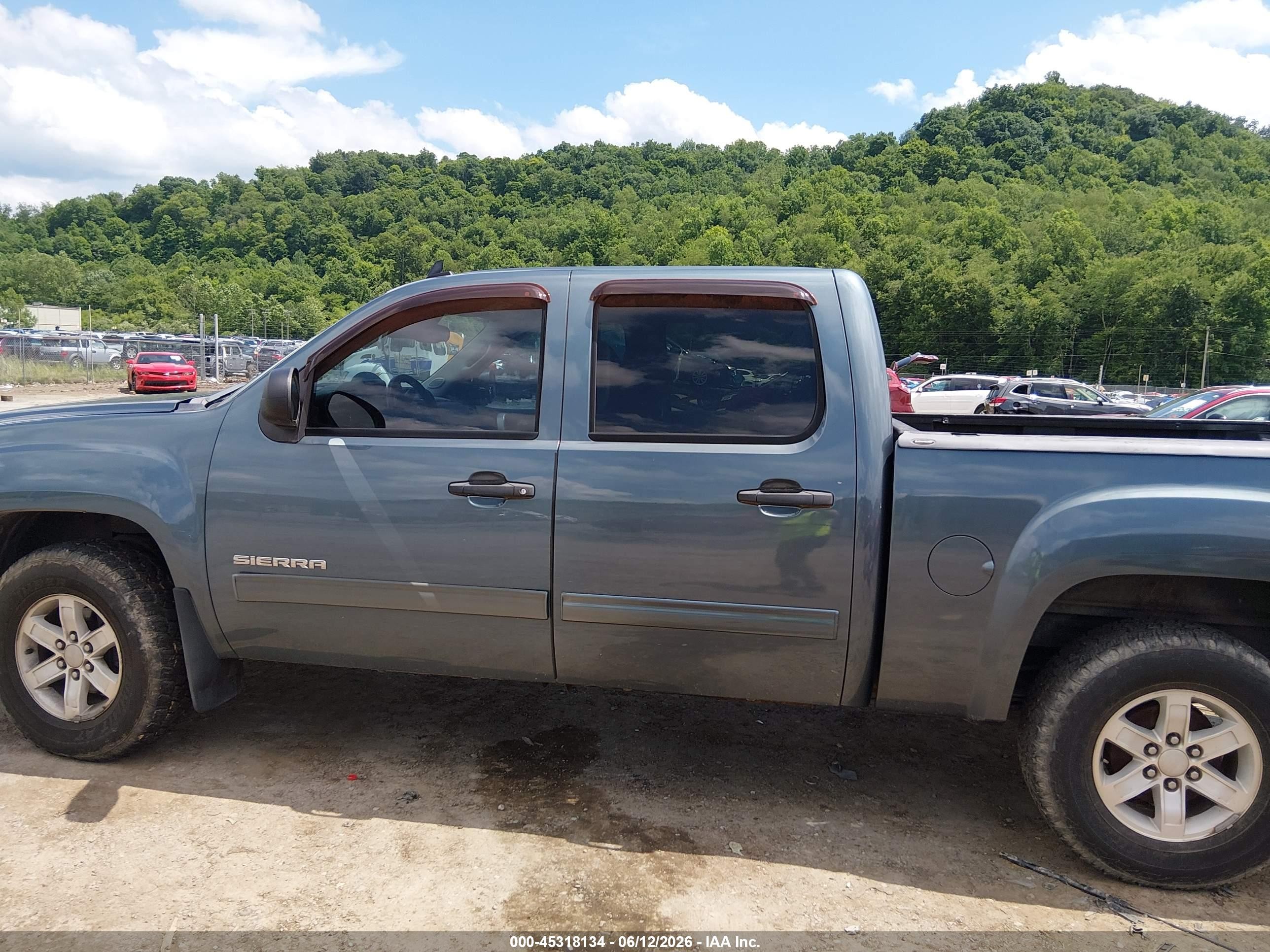 2011 Gmc Sierra 1500 Sle Blue vin: 3GTP2VE38BG337829